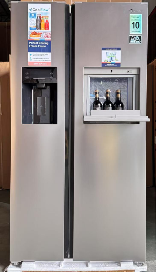 606L French door energy-saving refrigerator with ice pop maker.--1.1CBM