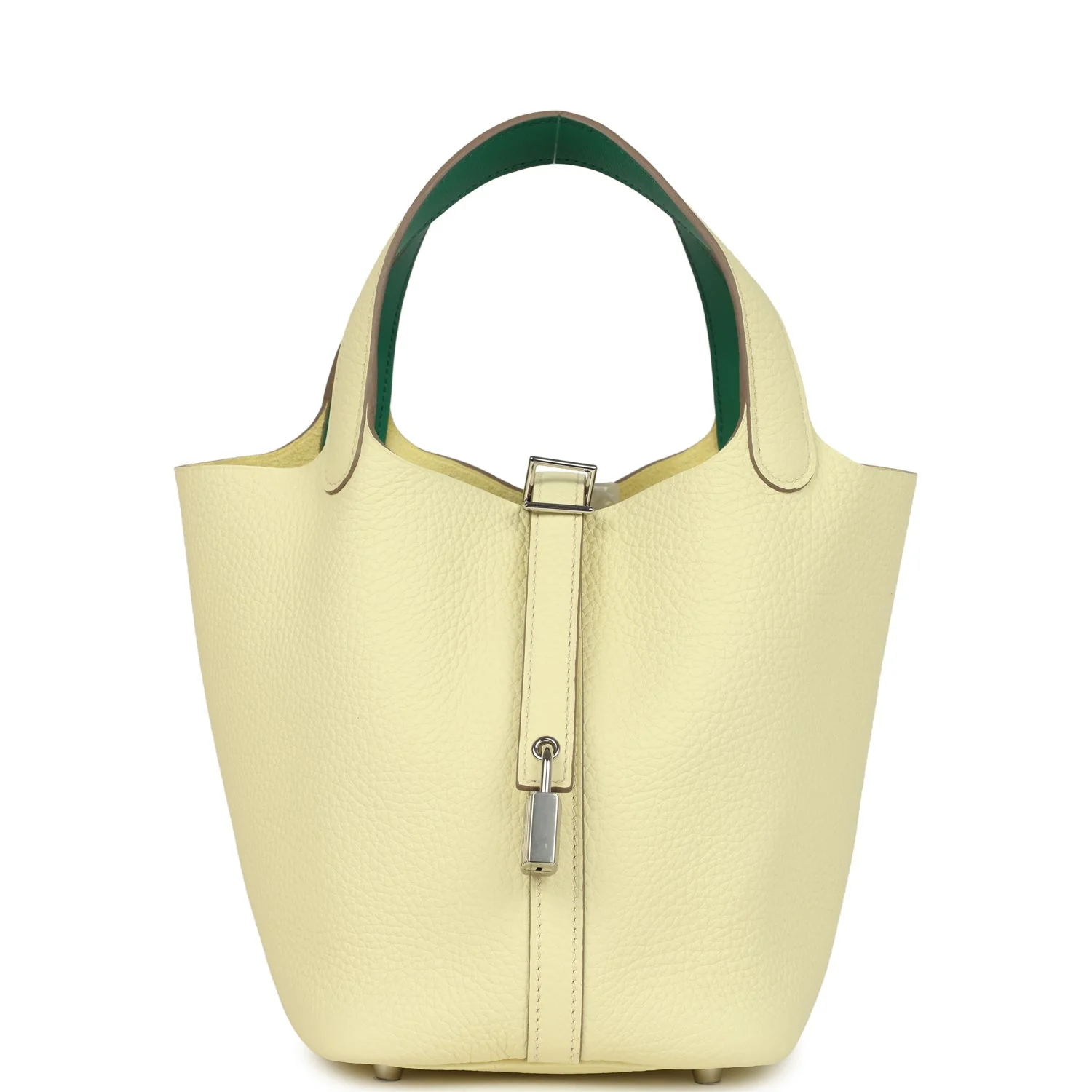 Hermes Picotin Lock Eclat  Jaune Milton Clemence and Vert Vertigo Swift Palladium Hardware