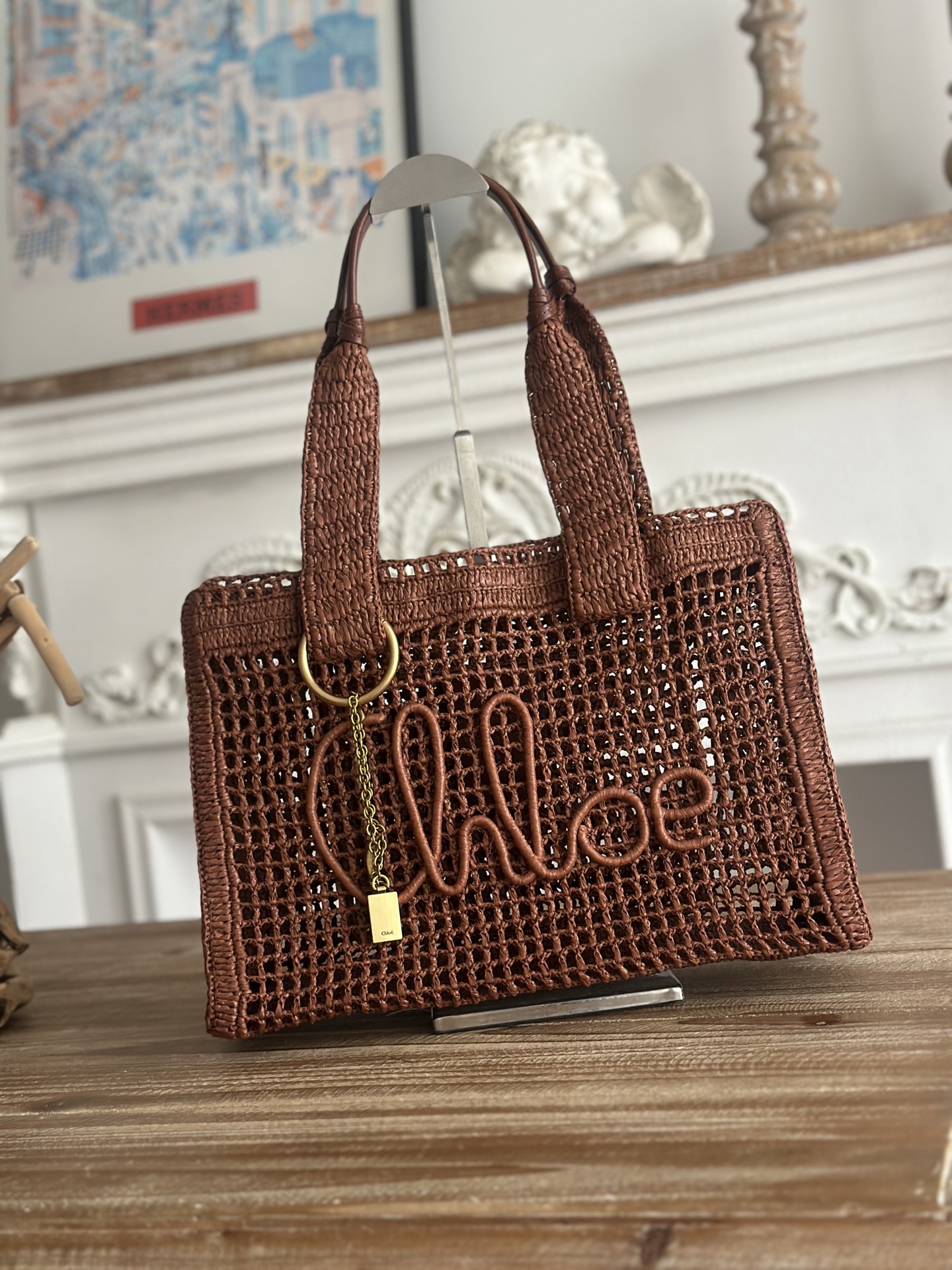 [TOP] Chloe Summer Banana Bag 37*26*13.5cm - Brown - 711 Luxury