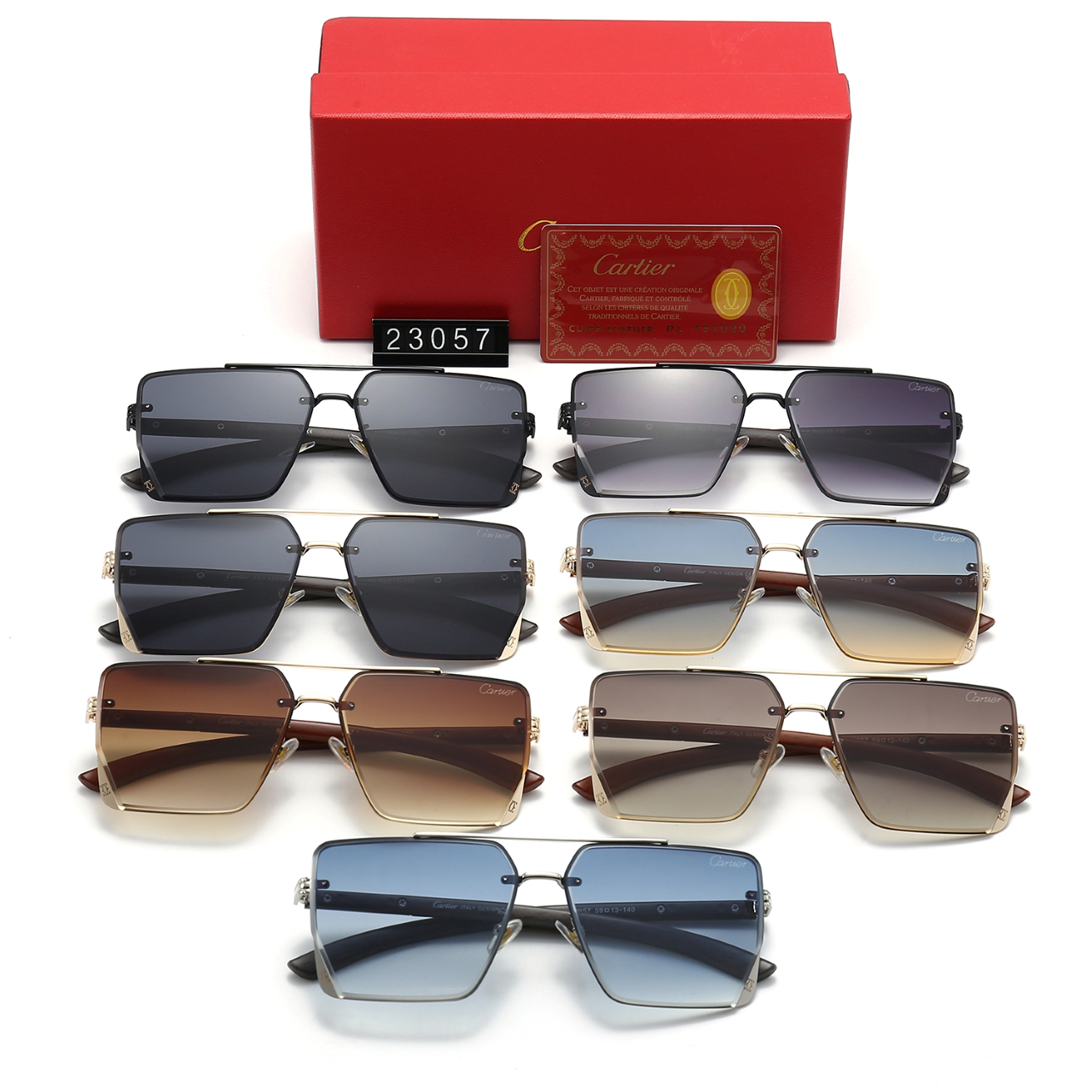[TOP] Cartier Sunglasses - 7 Colors - 711 Luxury