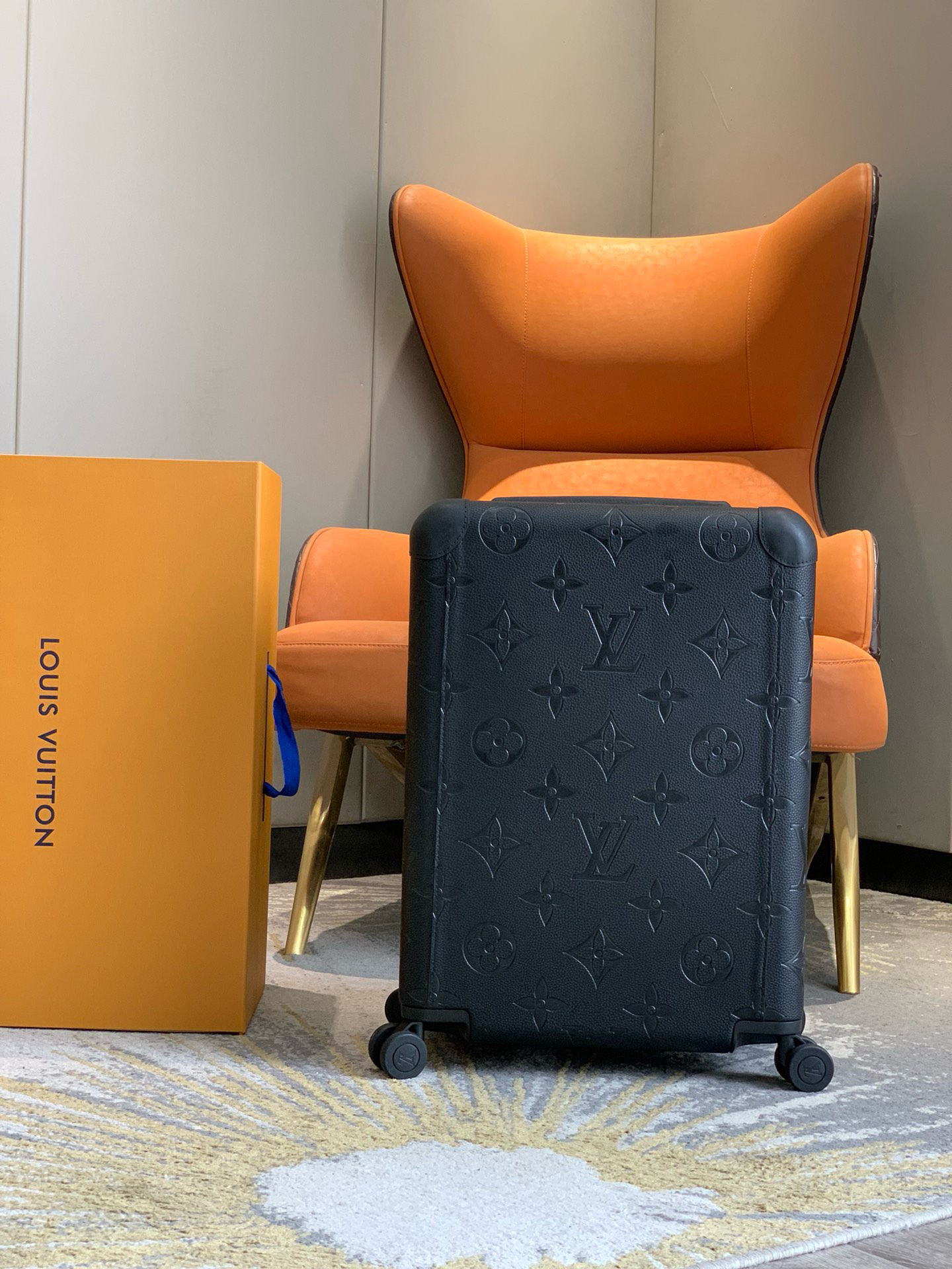 [TOP] Louis Vuitton LV Rolling Luggage Horizon 55 - Black - 711 Luxury