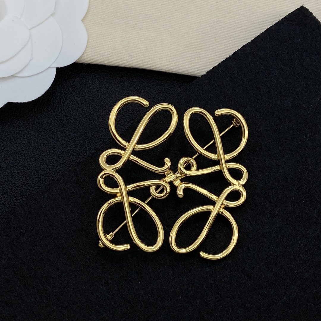 [TOP] LOEWE LOGO Brooches - 2 Colors