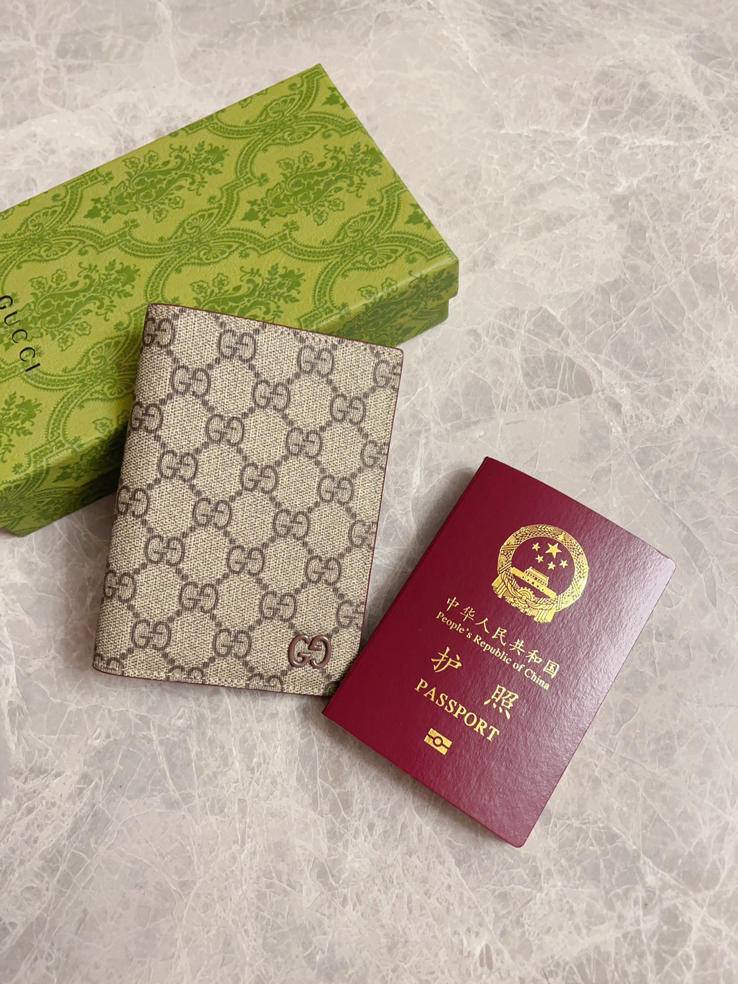 [TOP] GUCCI Passport Holder 13.5x 9.5cm - Brown - 711 Luxury