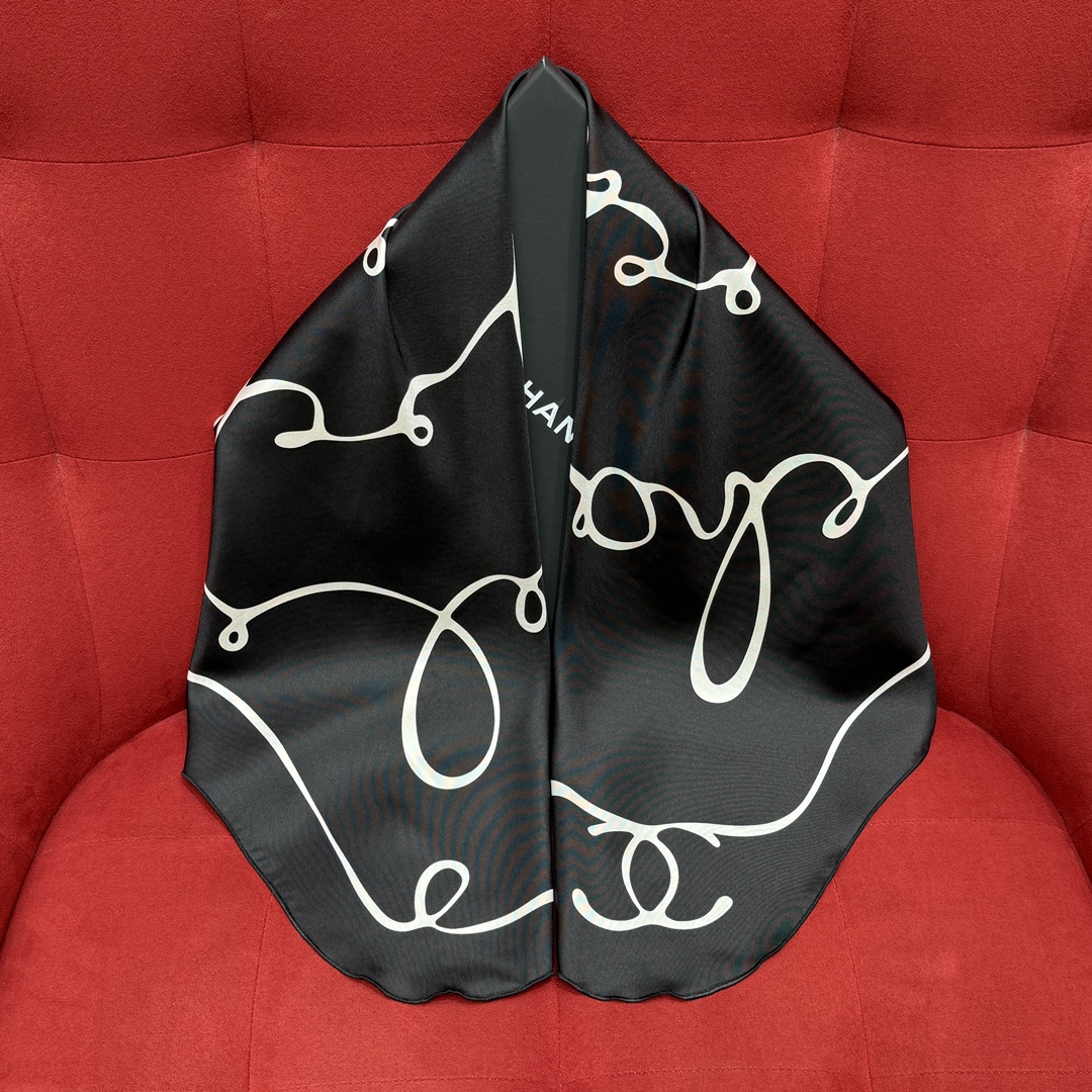 Chanel Scarf Chanel Irregular Lace Silk Square Scarf #379156 | Nigo Office