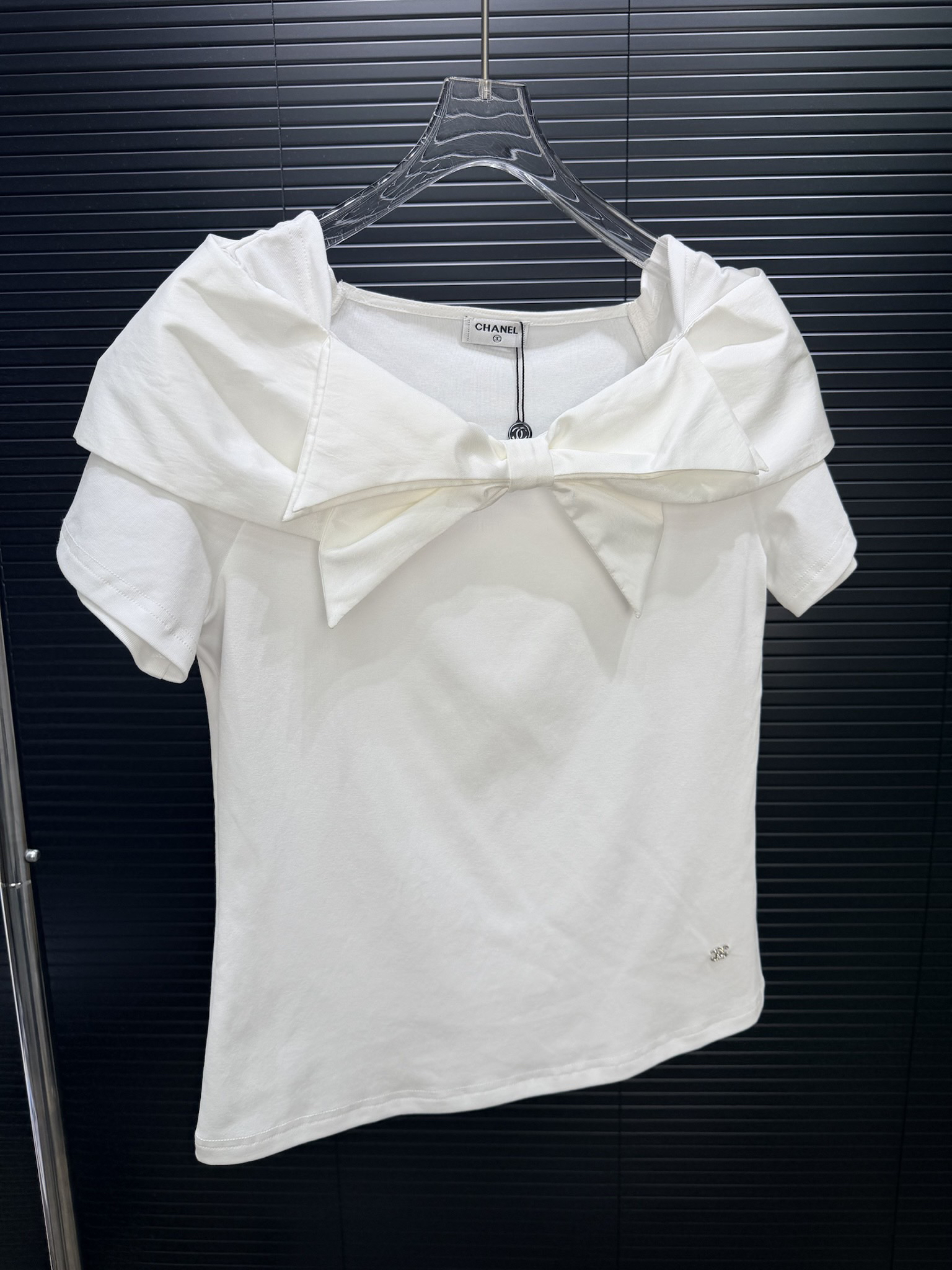 [TOP] CHANEL Short-sleeved Top - White