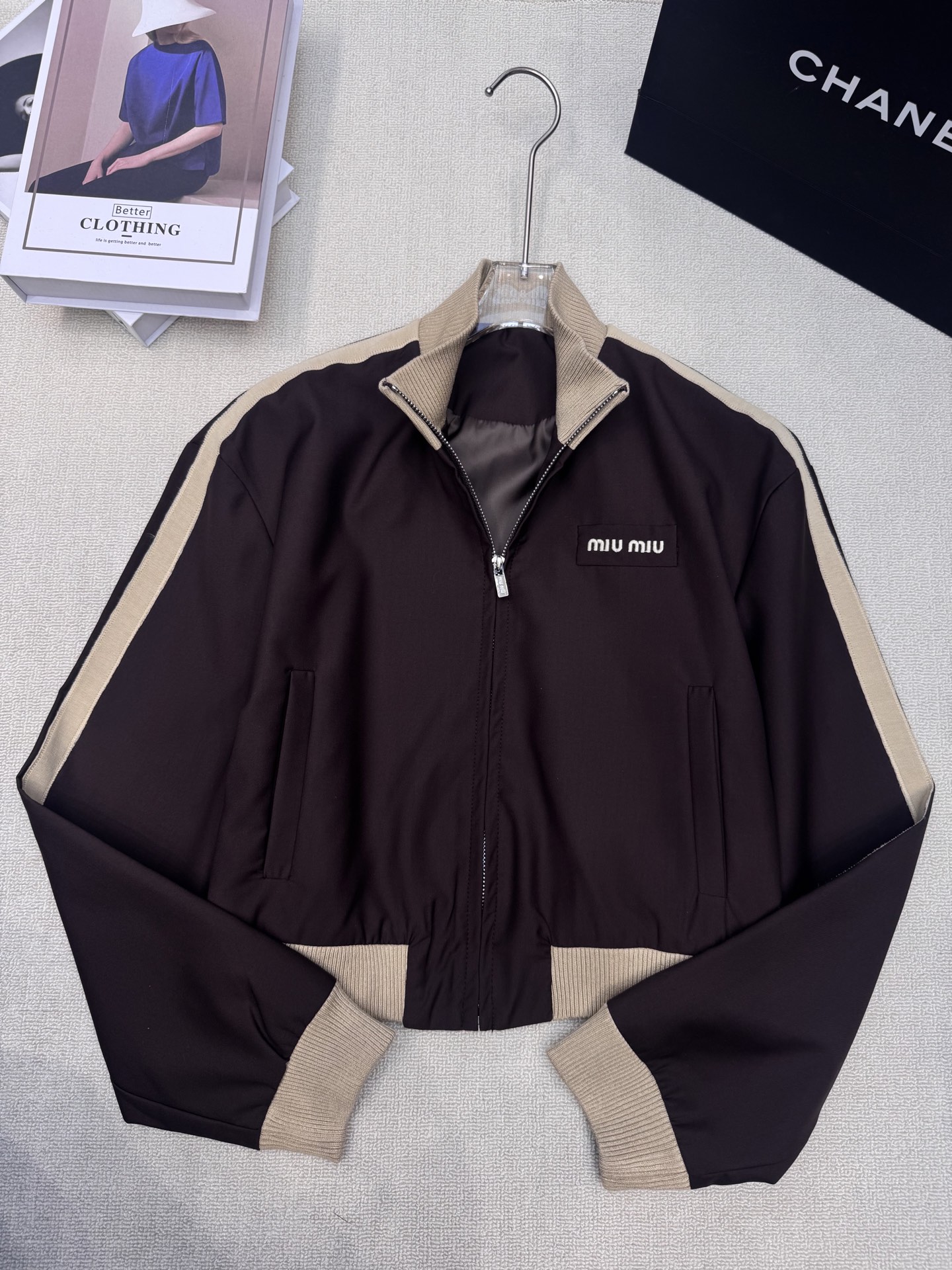 [TOP] Miu Miu Jacket - Brown - 711 Luxury