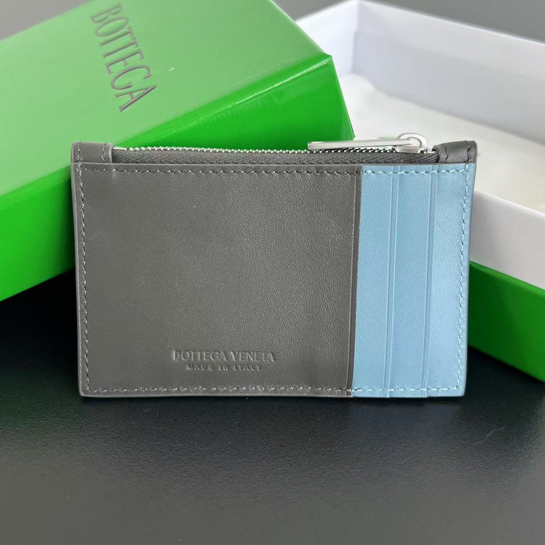 [TOP] Bottega Veneta BV  Card Holder 11.8x7.5 cm  -  Grey - 711 Luxury