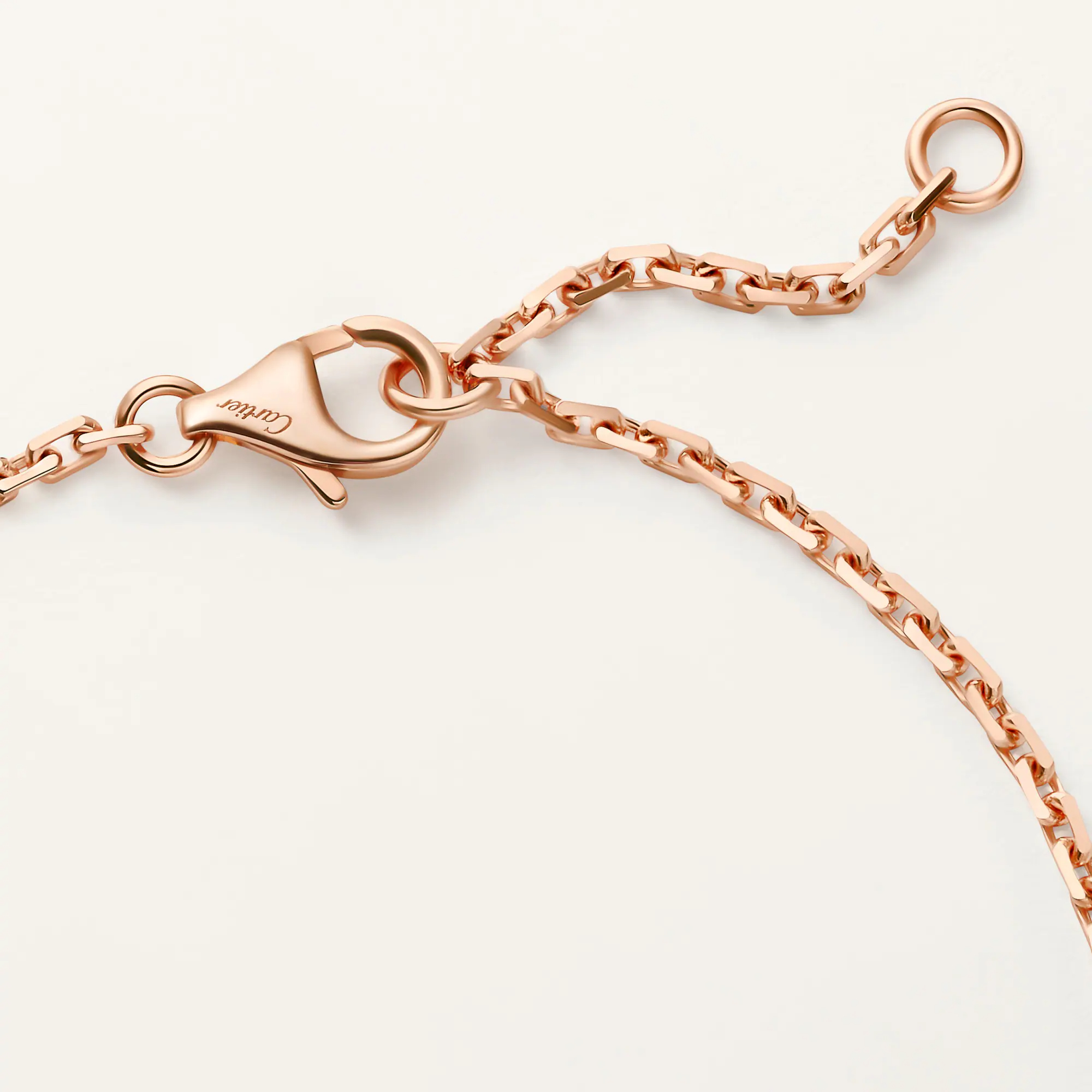 Carty Love Luna Loop Bracelet, Rose Gold, Half-Paved
