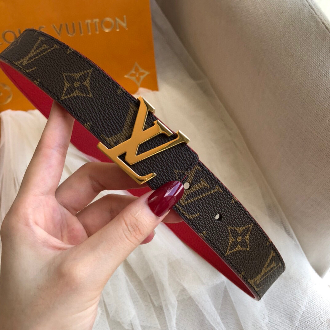 [TOP] Louis Vuitton LV Belt 3 cm - Brown - 711 Luxury