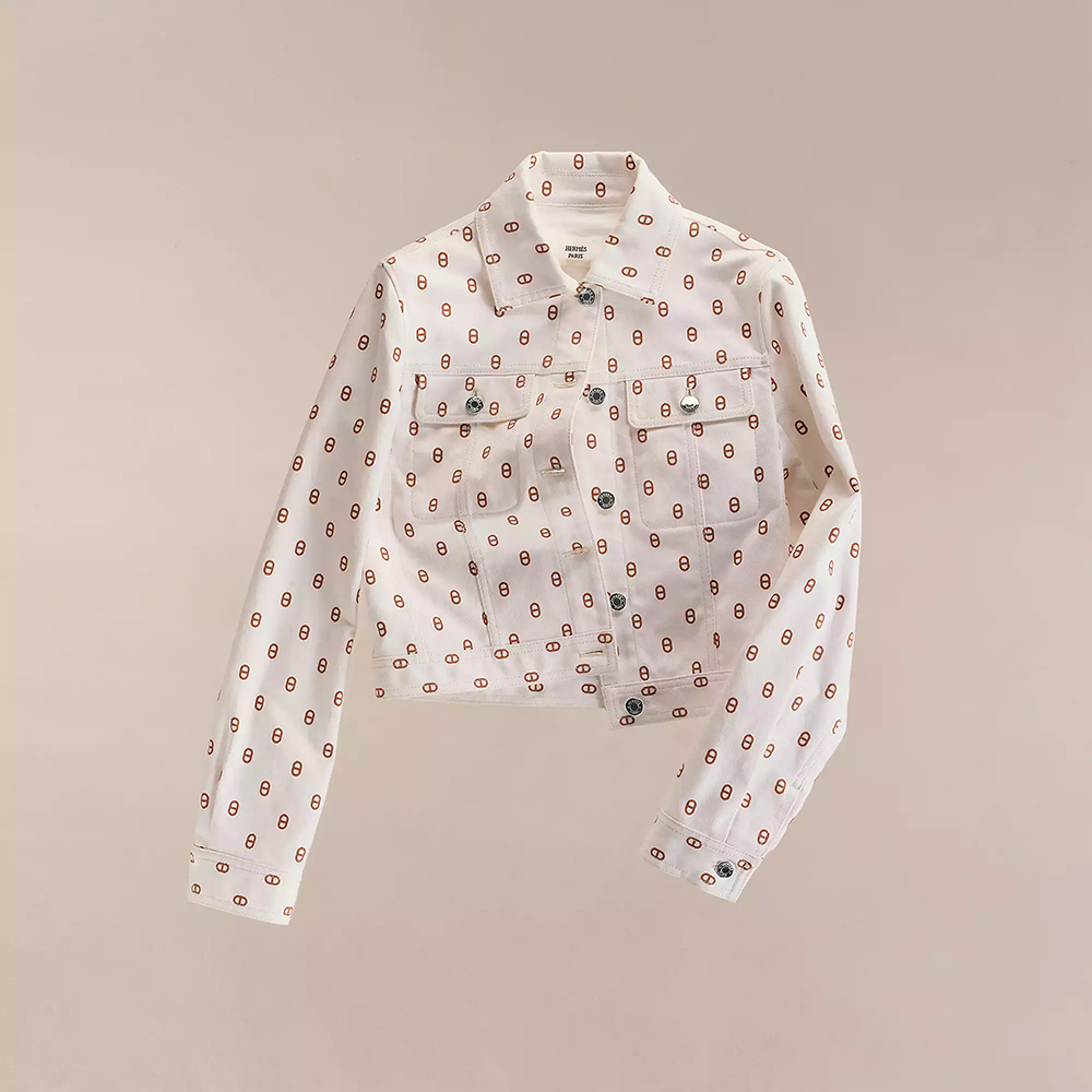 Designer Clothing Hermès Chaine d Ancre Denim Jacket Skirt View 2 | Nigo Office