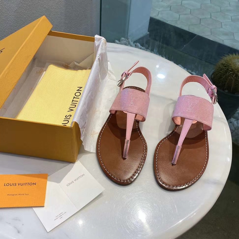 [TOP] Louis Vuitton LV Sandals - Brown - 711 Luxury