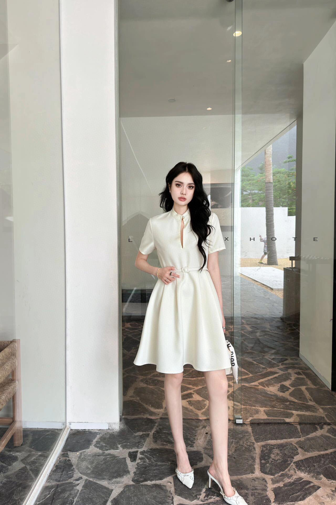 [TOP] Christian Dior  Dress -White