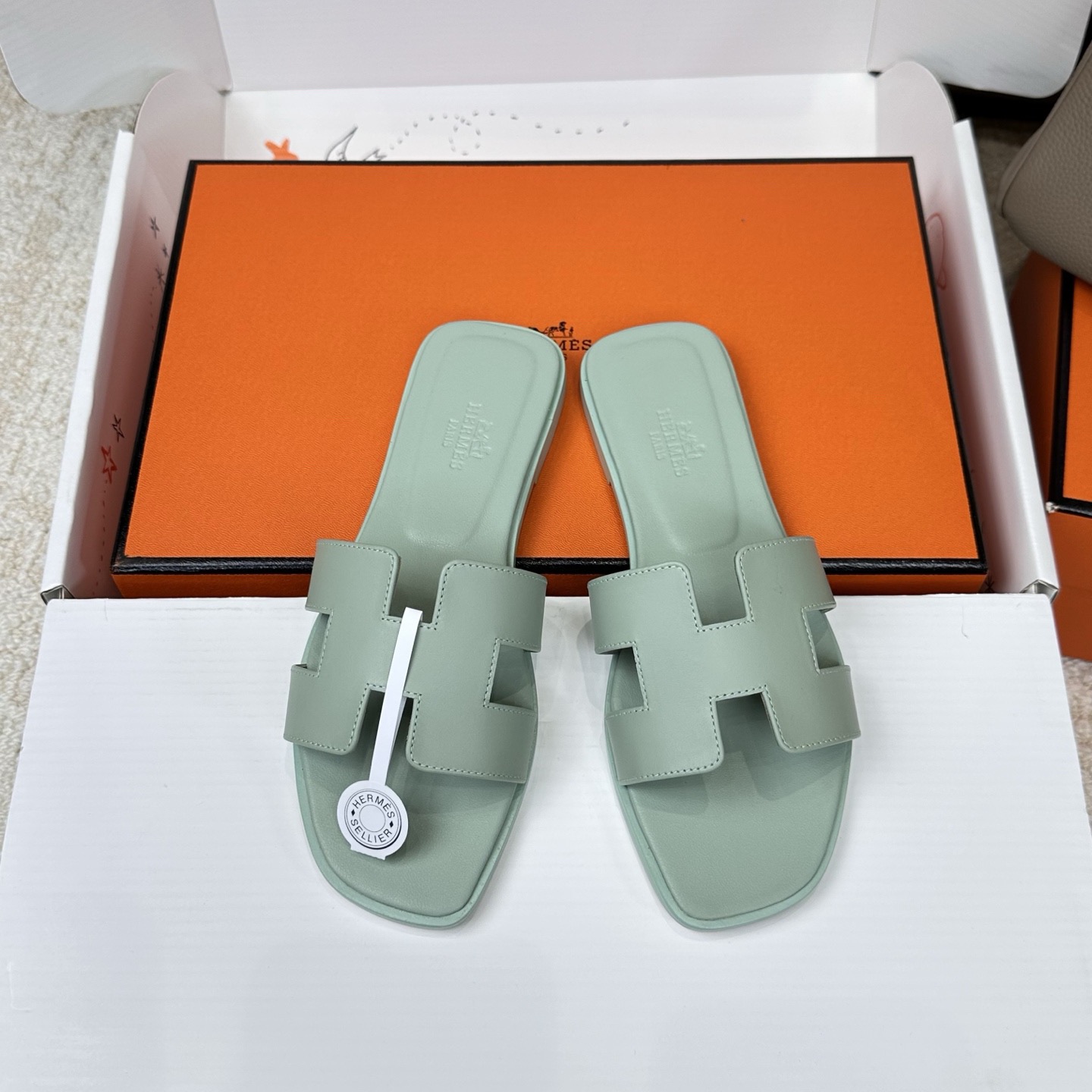 [TOP] HERMES Oran Smooth Leather Sandals - Collection - 711 Luxury