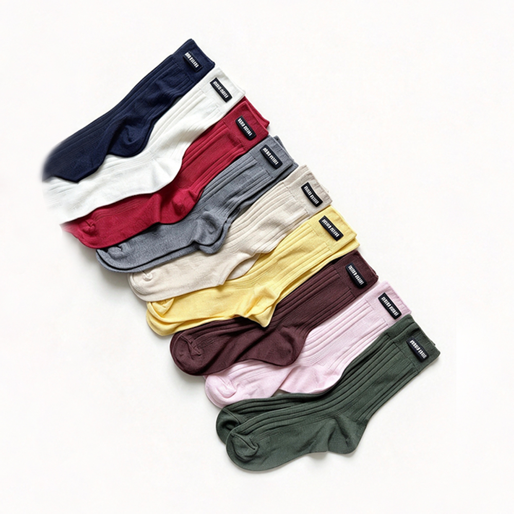 Designer Accessory MiuMiu Ribbed Socks #393350 | Nigo Office