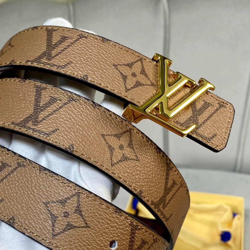 [TOP] Louis Vuitton LV Belt 3 cm - Brown - 711 Luxury