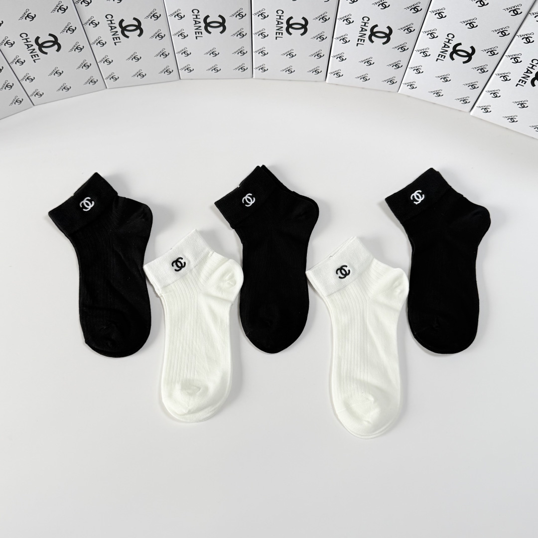 [TOP] CHANEL Socks - 5 Pieces as a Set - 711 Luxury