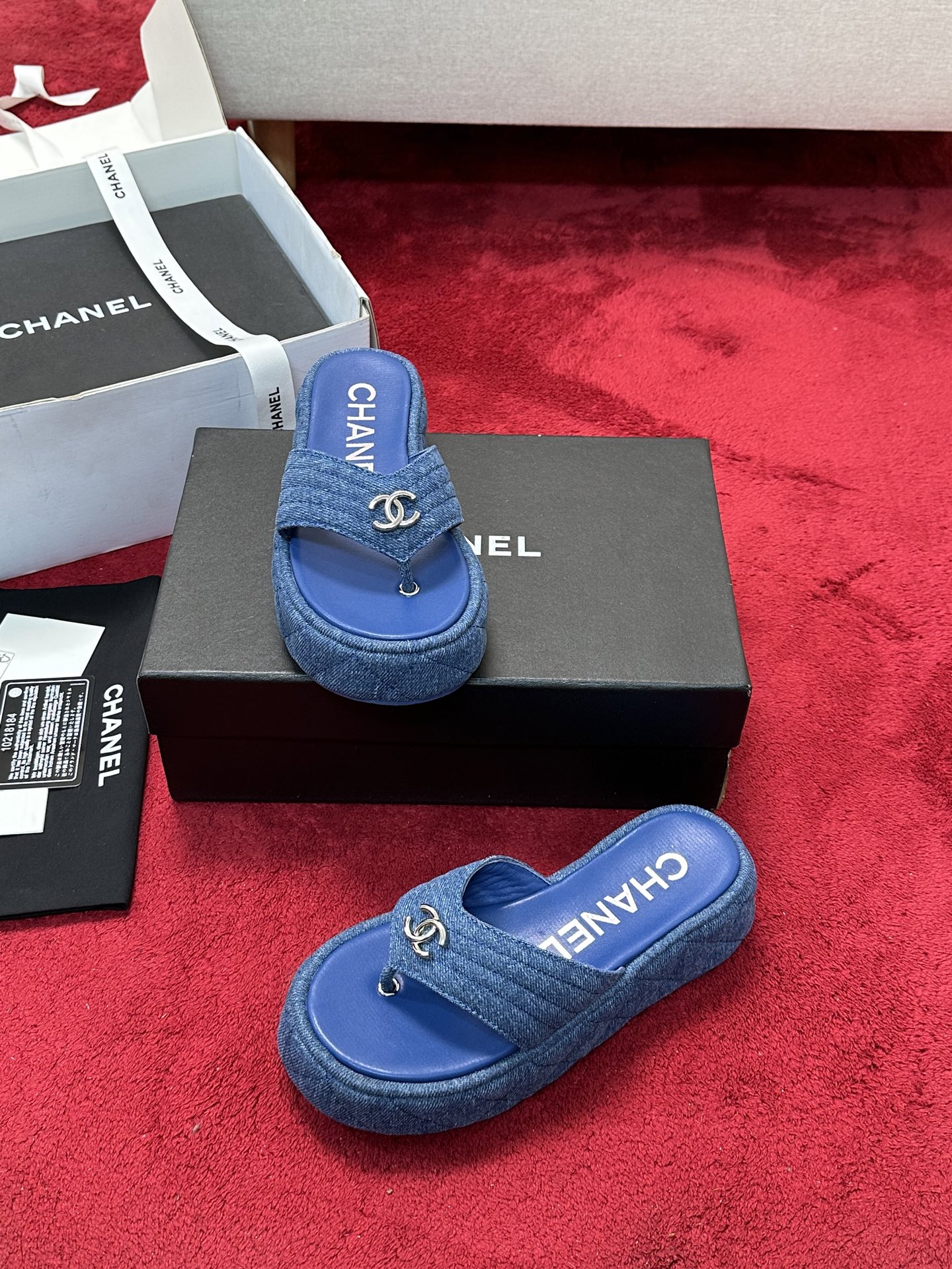 [TOP] CHANEL Sandals - Blue