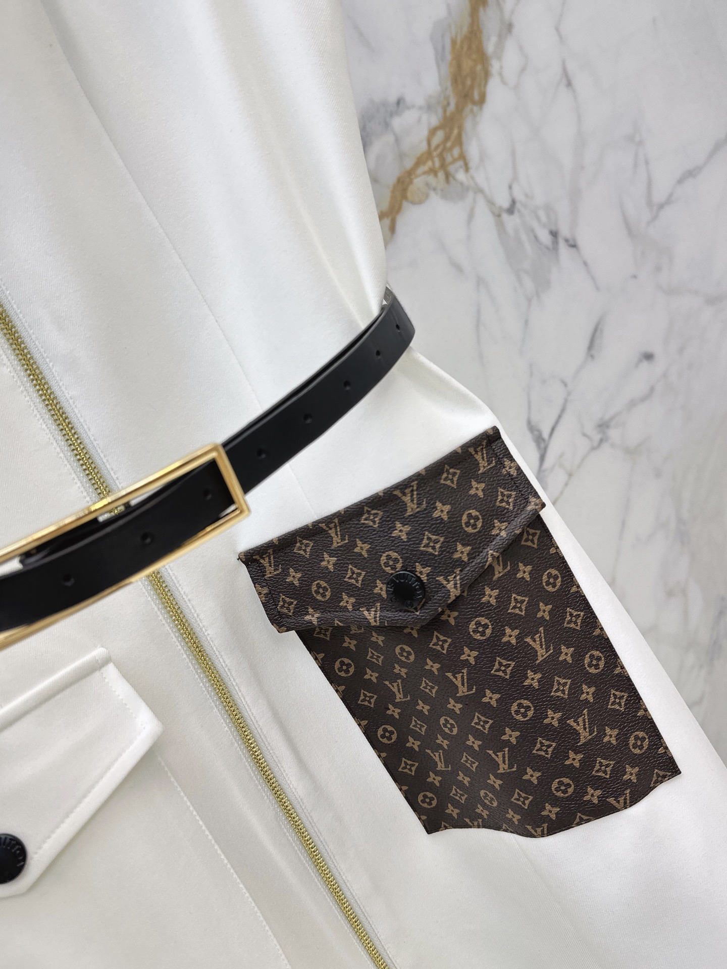 [TOP] Louis Vuitton LV Dress - White