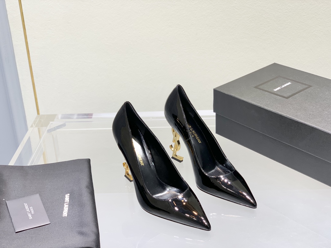 [TOP] Yves Saint Laurent YSL Pumps - Black - 711 Luxury