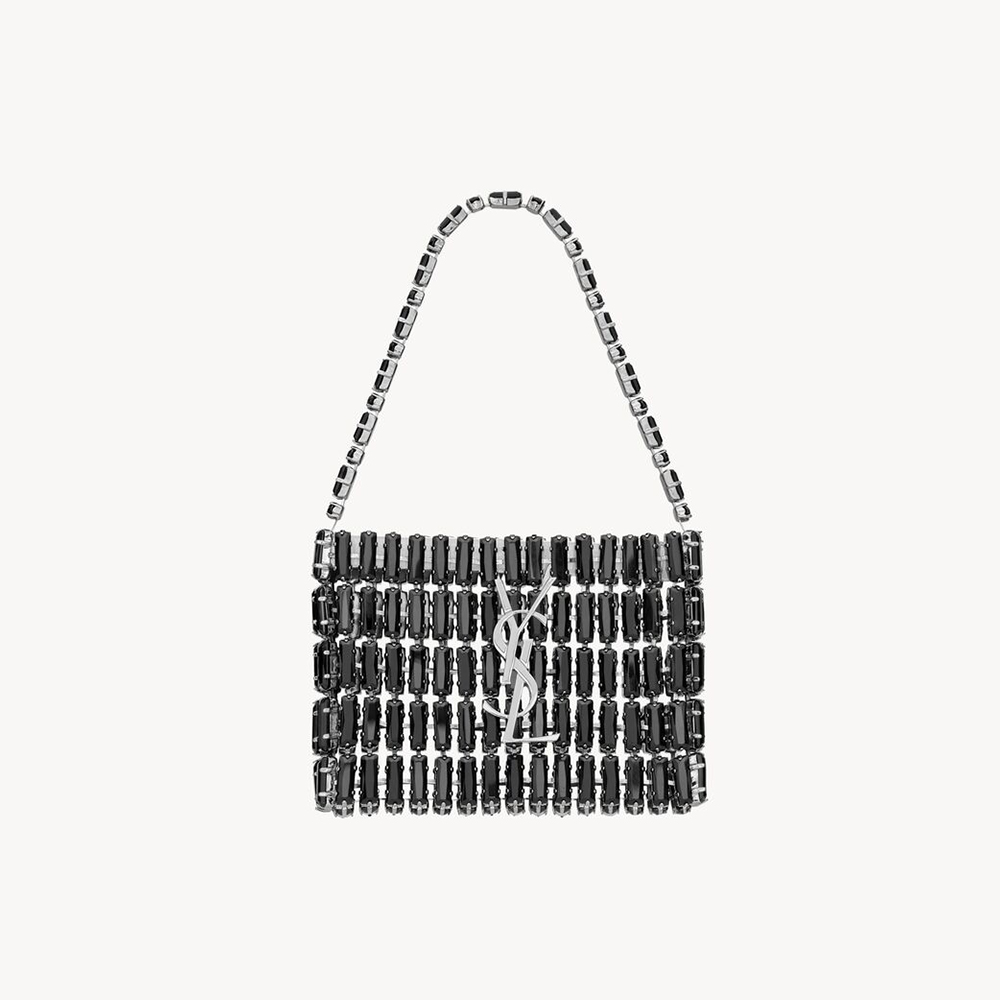 Saint Laurent Micro EVENING Bag In Crystals #379371