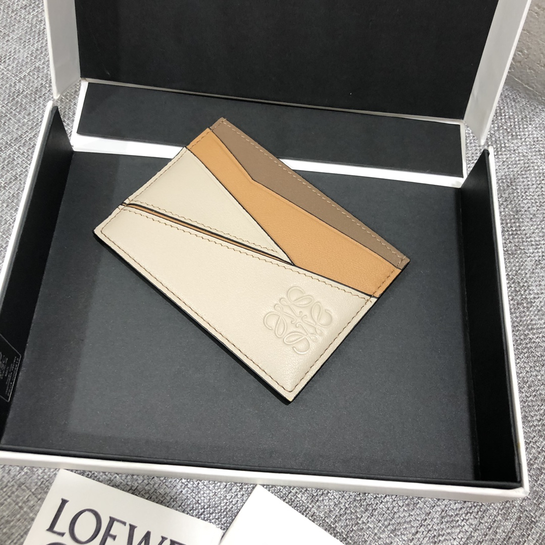 [TOP] LOEWE Card Holder 10.5*7.5cm - Beige