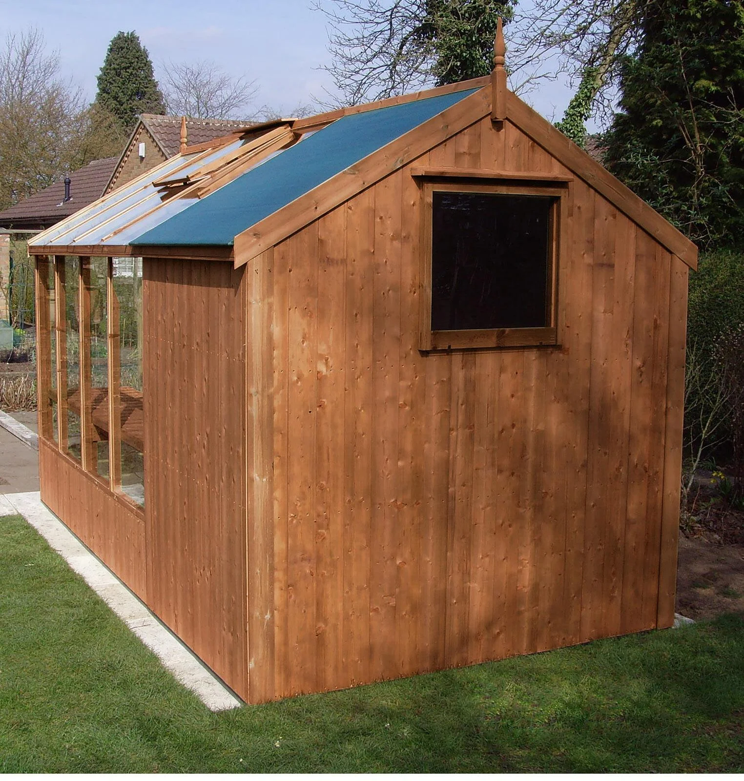 Greenhouse Shed Combination 12 x 6