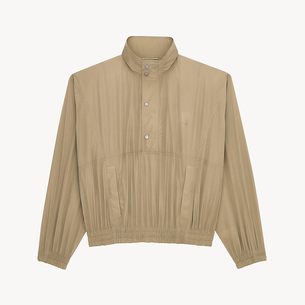 Saint Laurent brown Clothing Saint Laurent Pleated Canvas Trench Coat Brown #394117 | Nigo Office