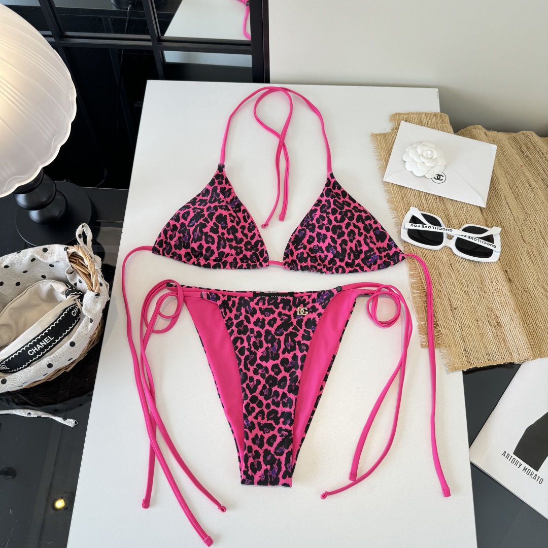 [TOP] Dolce & Gabbana DG Bikini Swimsuit - Pink - 711 Luxury