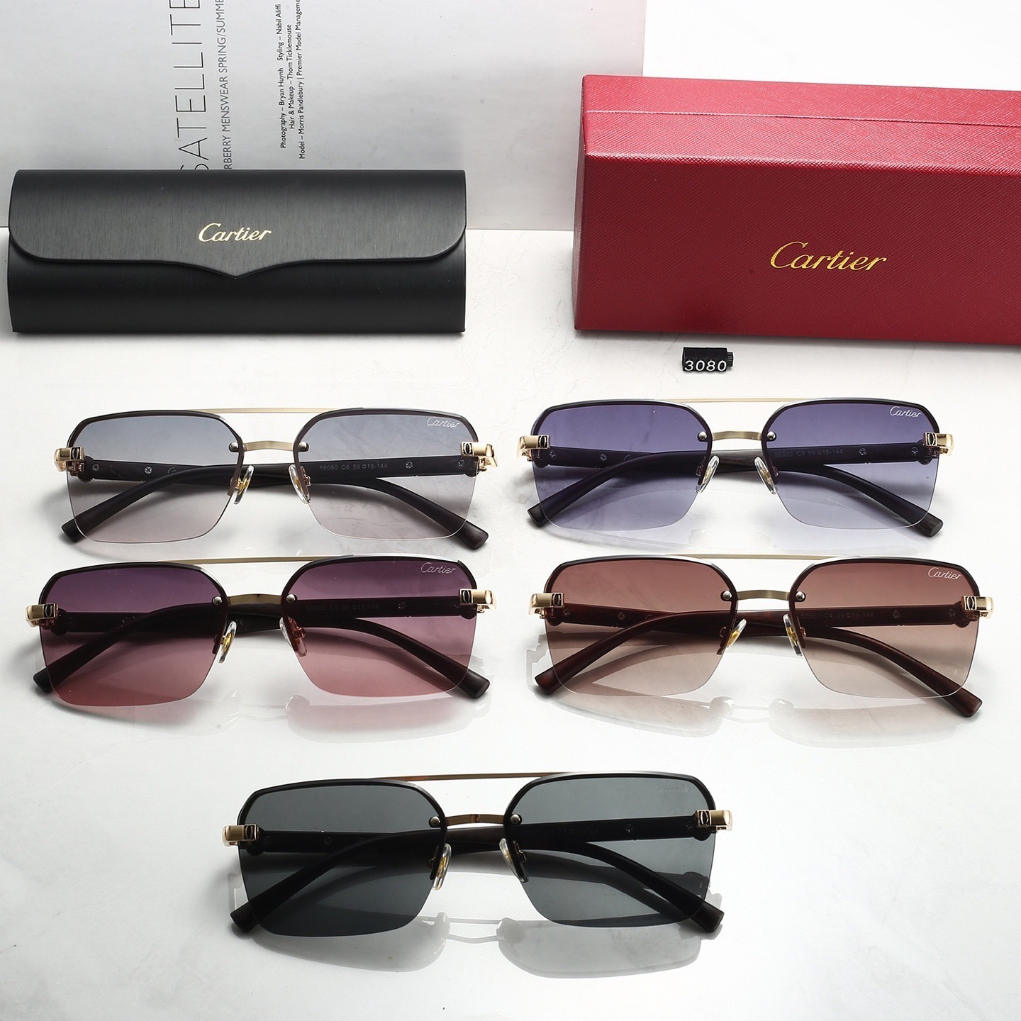 [TOP] Cartier Sunglasses - 5 Colors - 711 Luxury