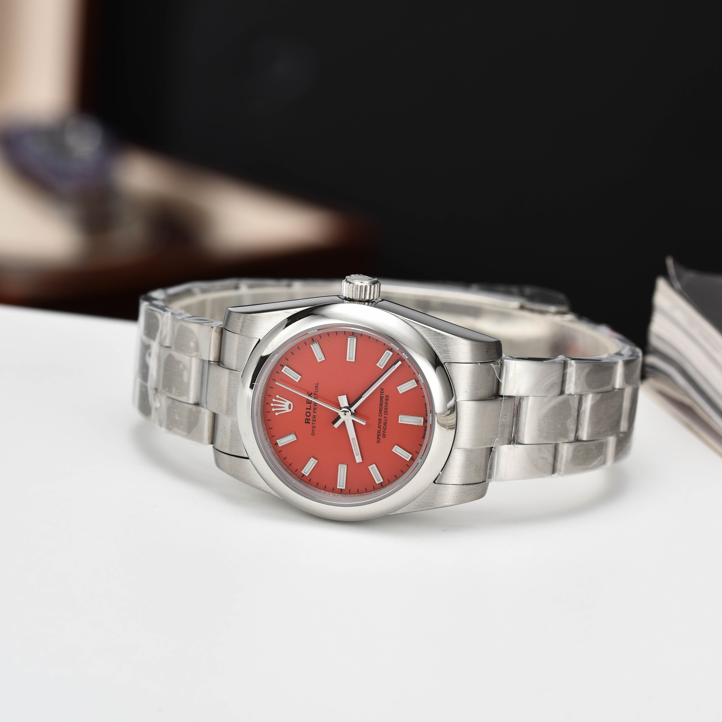 [TOP] ROLEX  Watch 31mm - Red