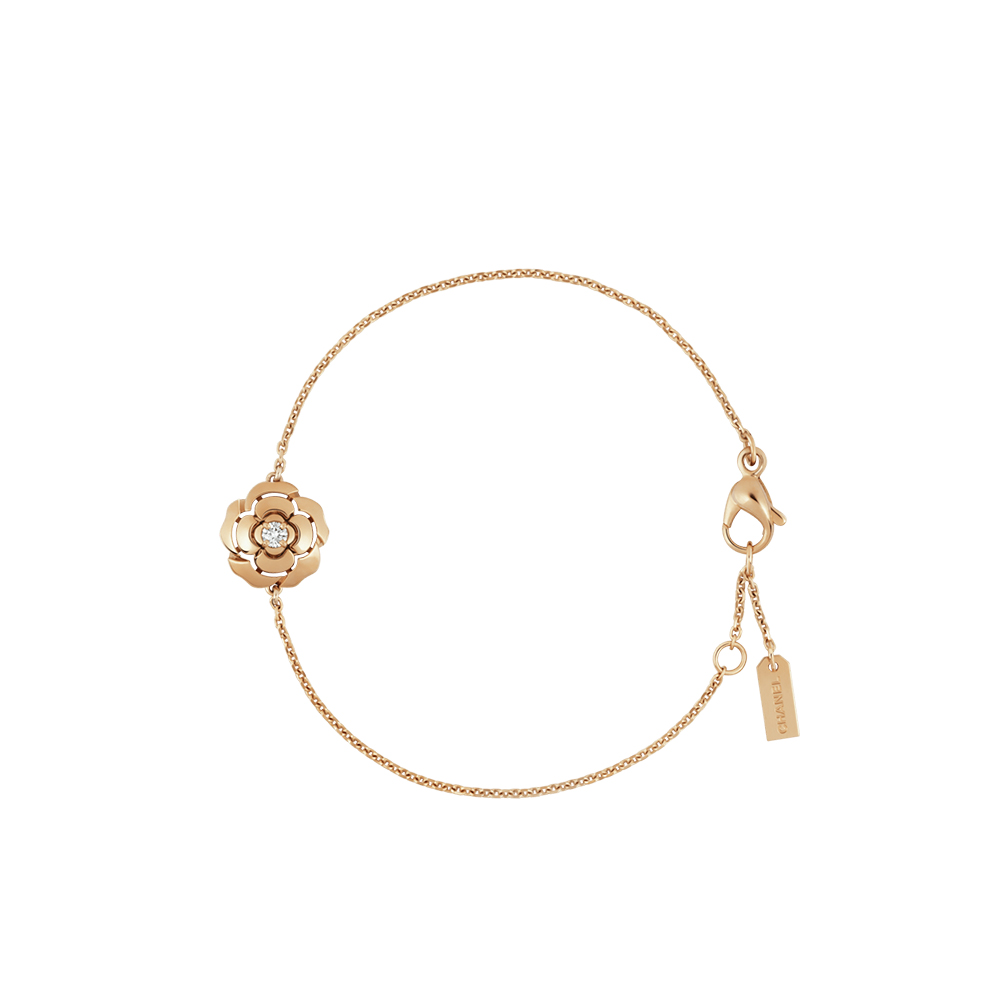 Chanel gold Jewelry Chanel and Diamond Extrait De Camélia Bracelet Rose Gold #389828 | Nigo Office