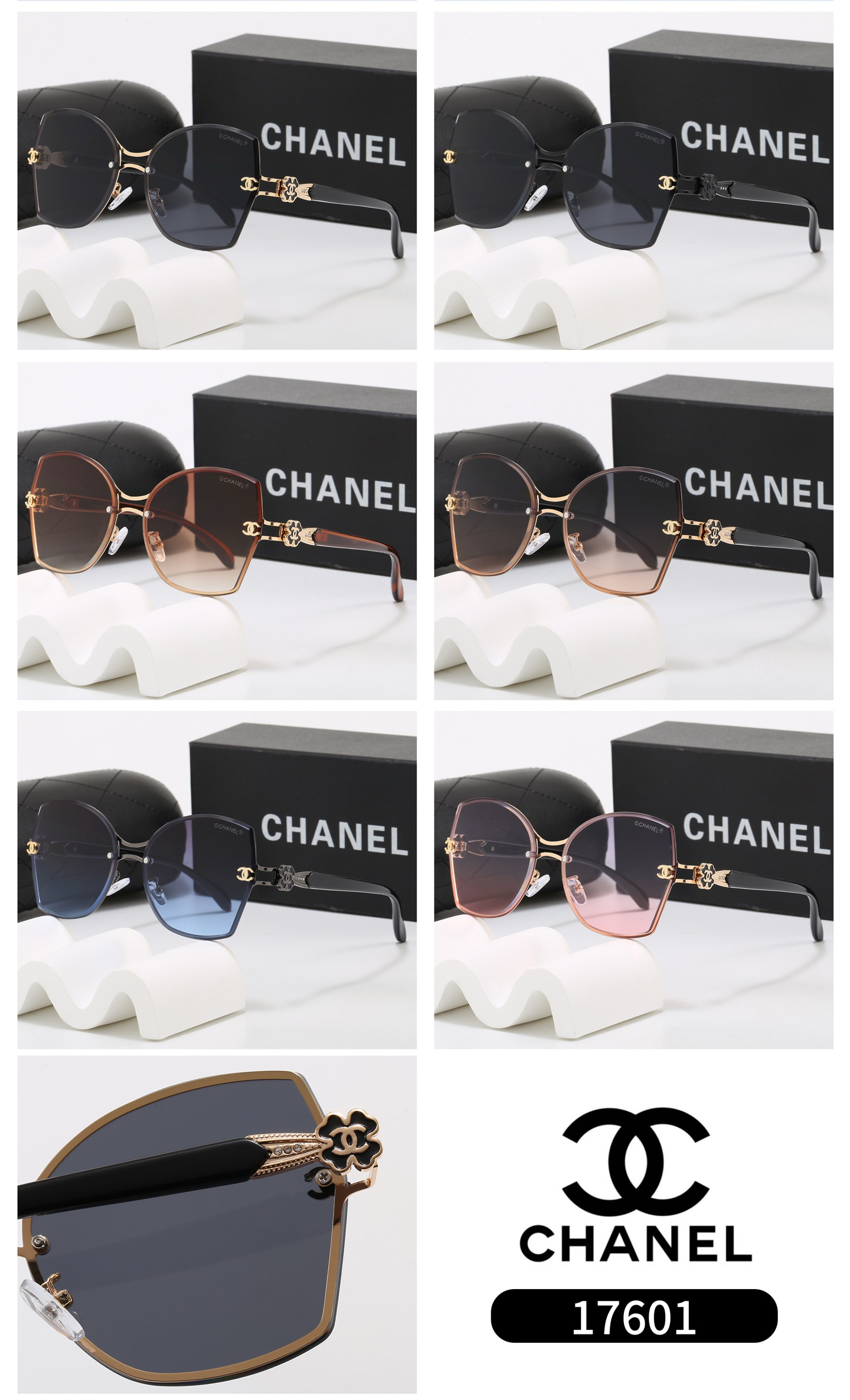 [TOP] CHANEL Sunglasses - 6 Colors - 711 Luxury