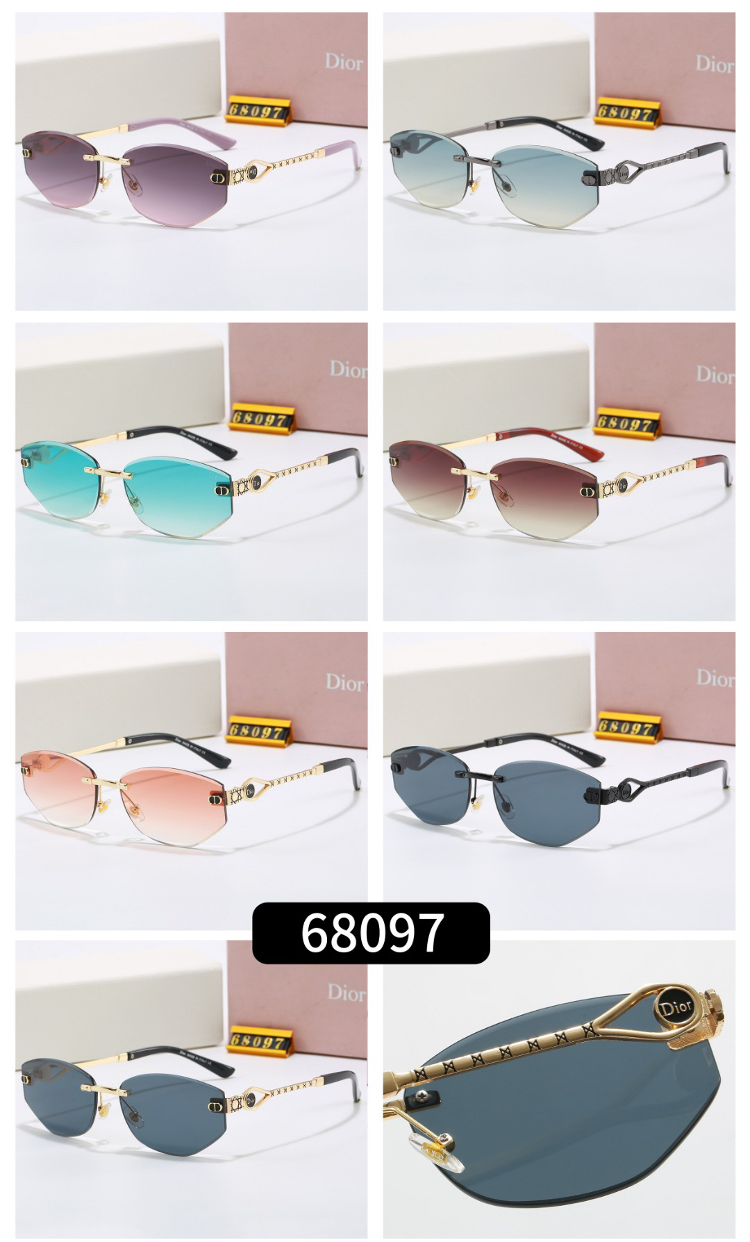 [TOP] Christian Dior Sunglasses - 7 Colors - 711 Luxury