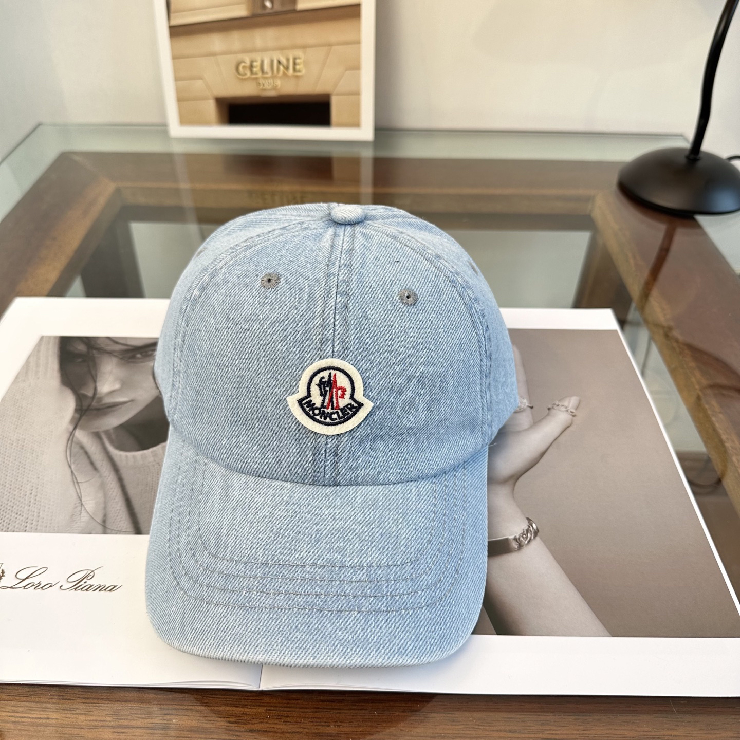 [TOP] MOCLER  Baseball Cap - Blue - 711 Luxury
