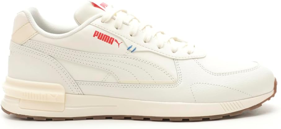 PUMA Mens Graviton Lace Up Sneakers Shoes Casual - Off White