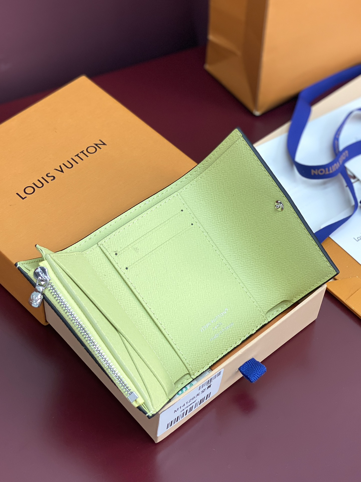 [TOP] Louis Vuitton LV Victor Wallet Monogram Eclie Canvas 11.5 x 9 x 2.5 cm - Green - 711 Luxury