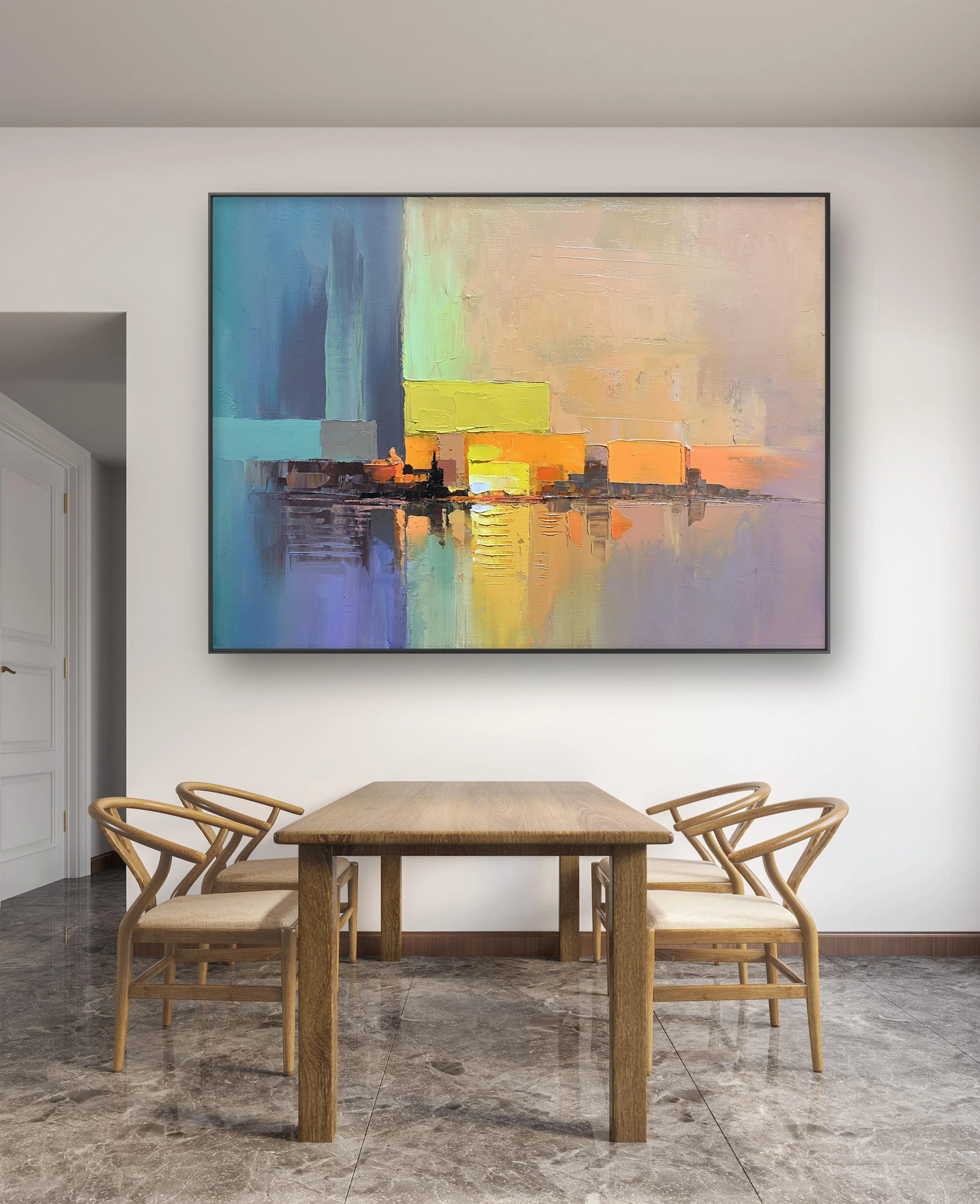 Ocean Rhythm - Abstract Oil Painting