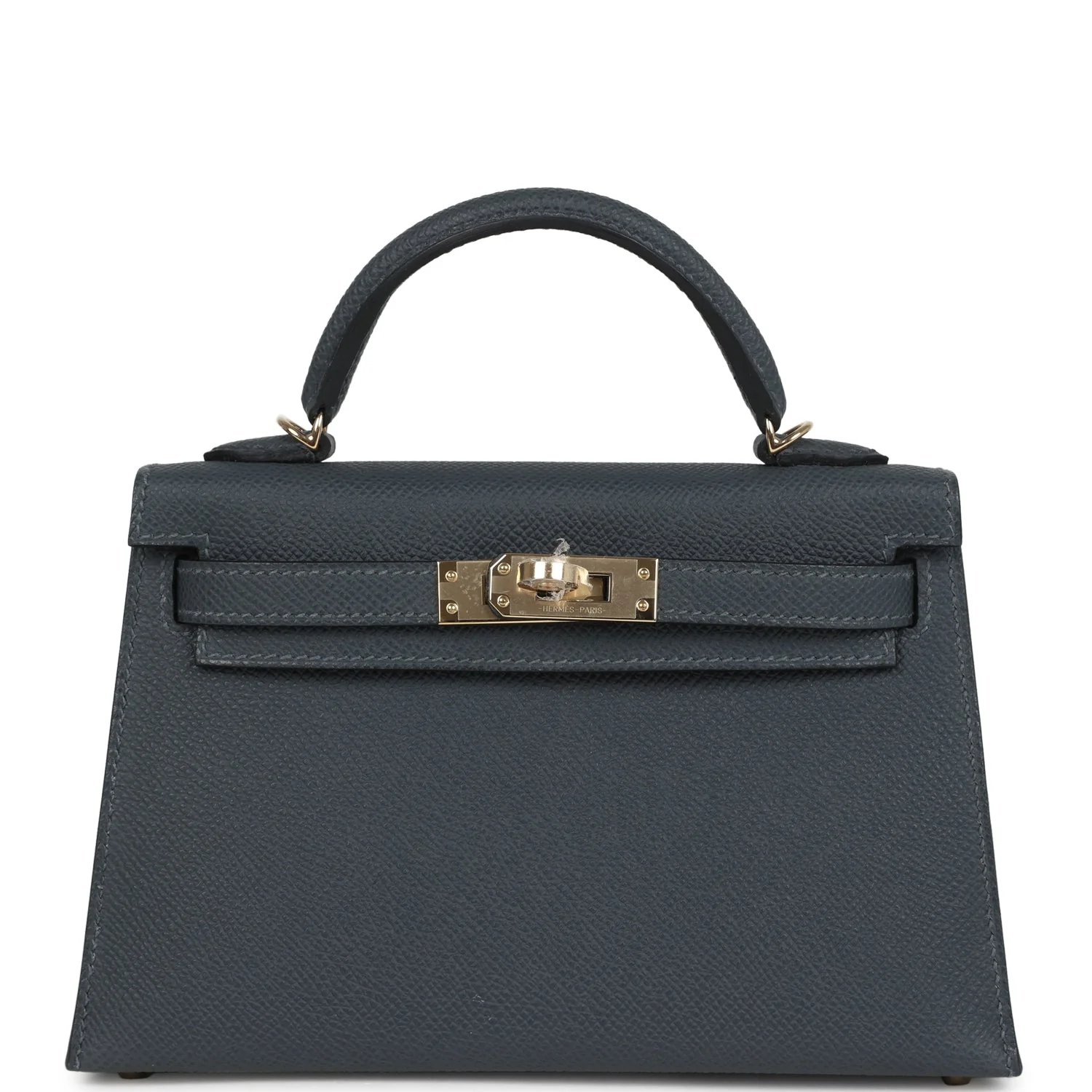 Hermes Kelly Sellier  Gris Misty Epsom Permabrass Hardware