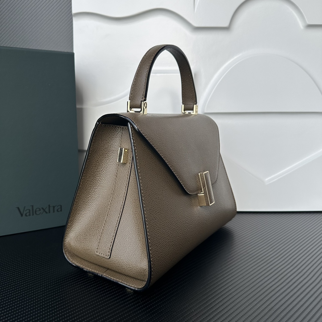 [TOP] VALEXTRA lside Bag 26x20x12cm -Coffee Color - 711 Luxury