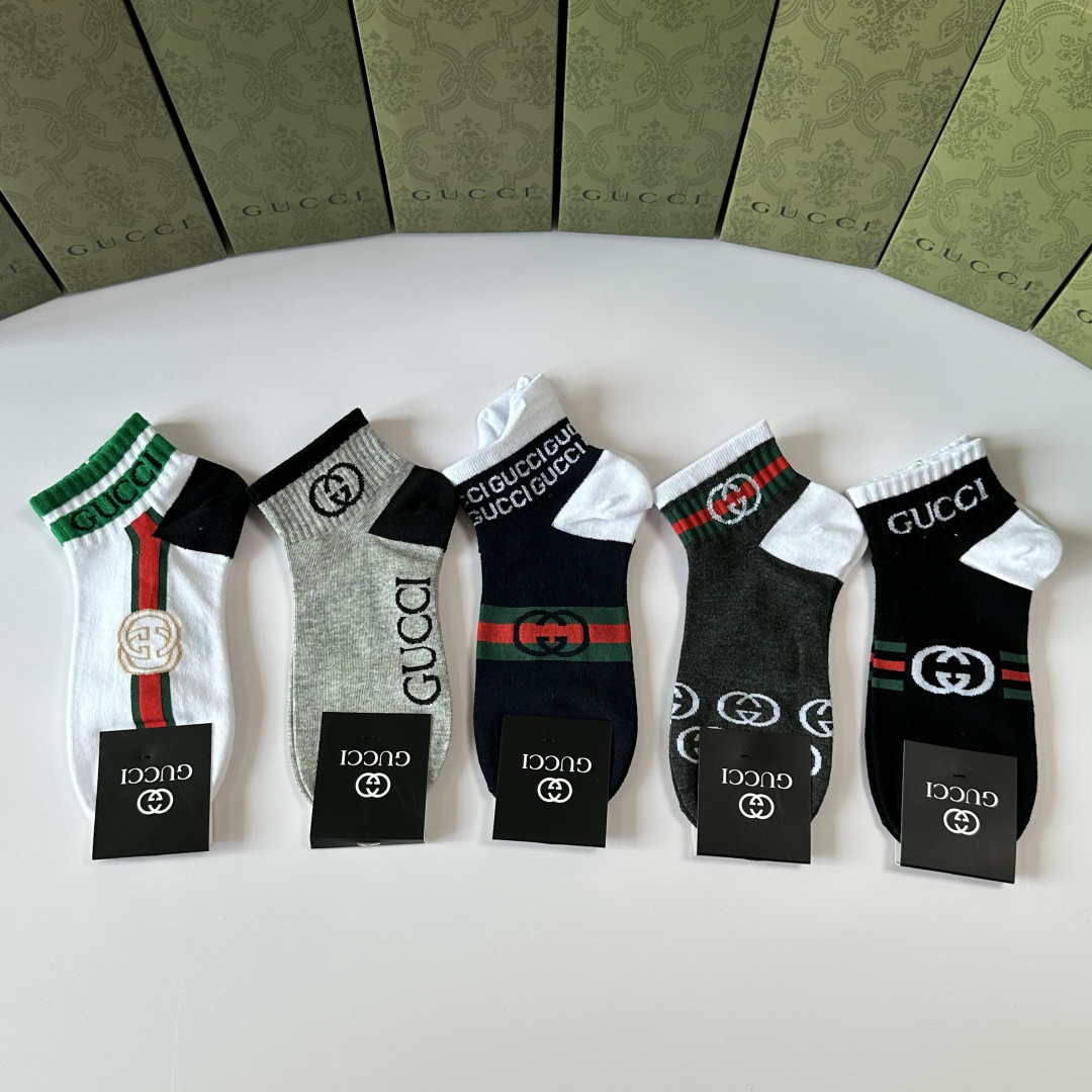 [TOP] GUCCI Socks - 5 Pieces as a Set - 711 Luxury