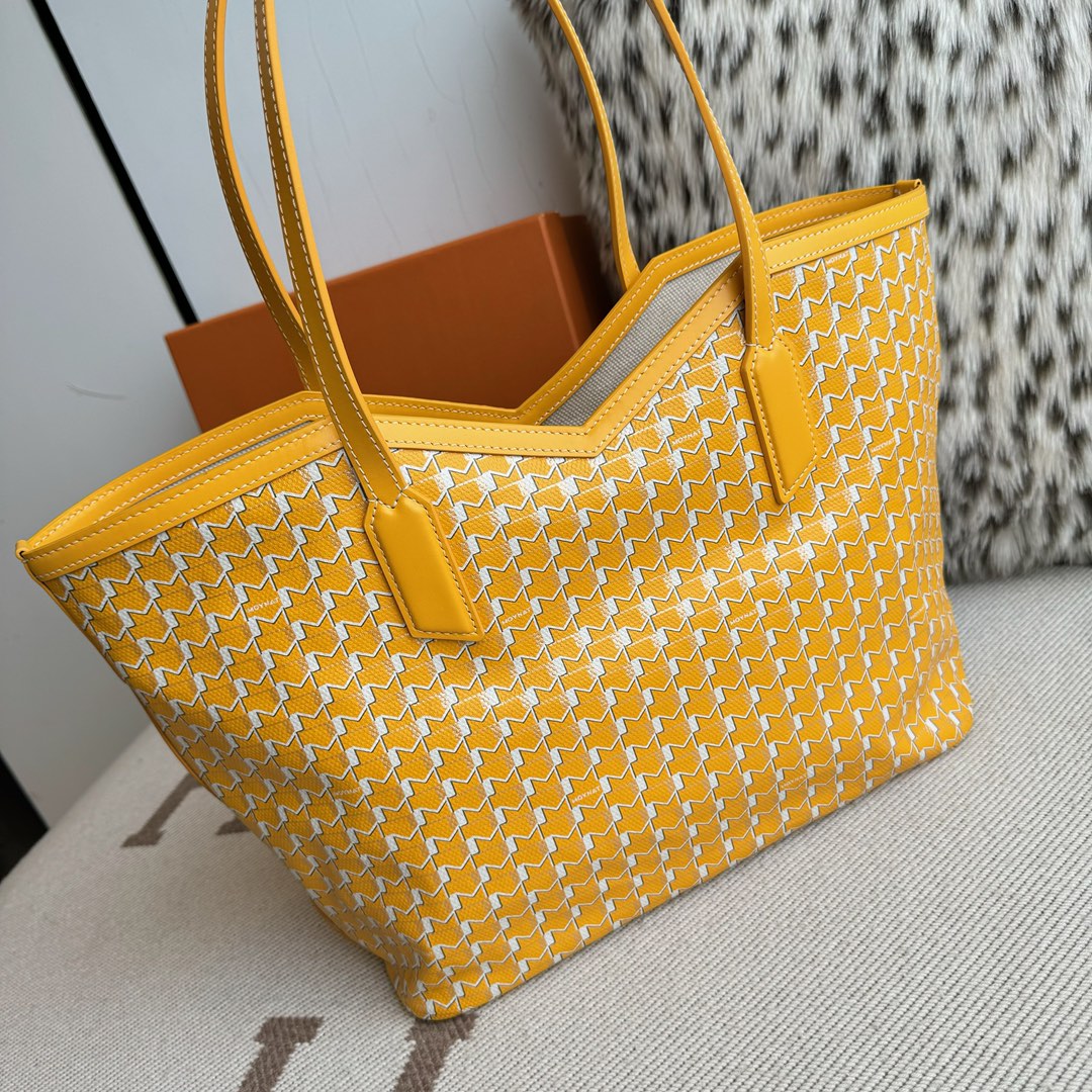 [TOP] MOYNAT M canvas Tote Bag 45x27.5x14cm - Yellow - 711 Luxury