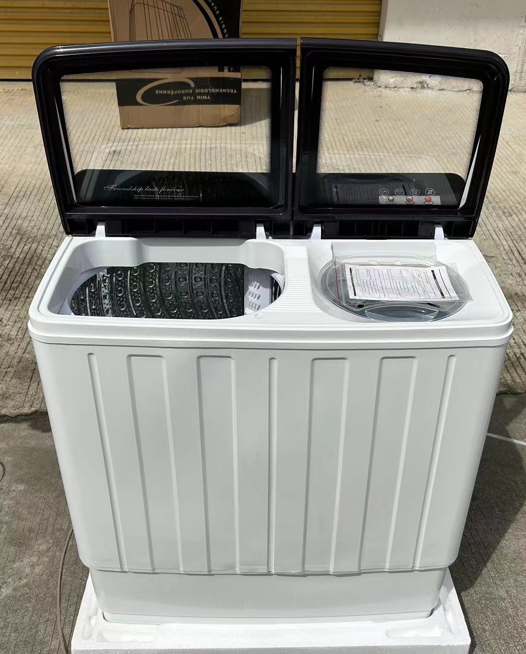 Stainless steel inner tub for semi-automatic washing machines