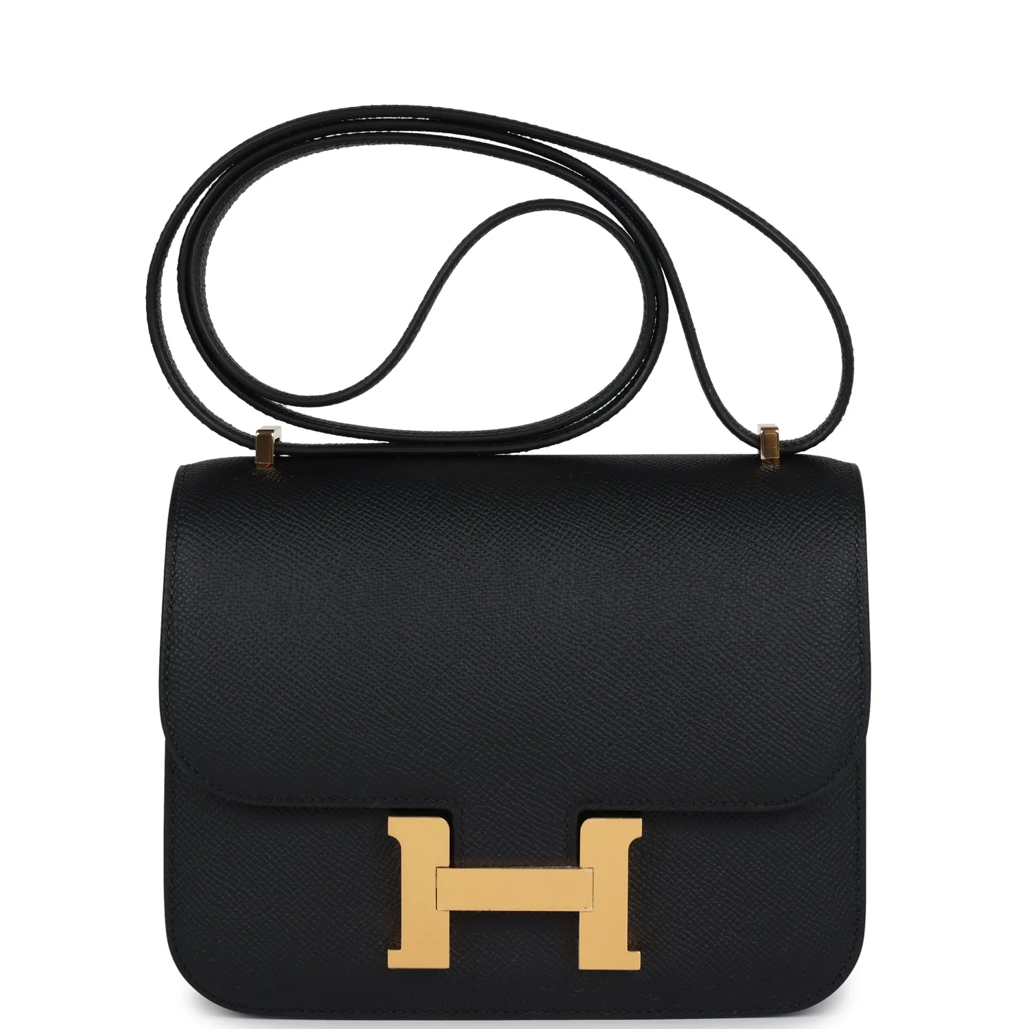 Hermes Constance  Black Epsom Gold Hardware