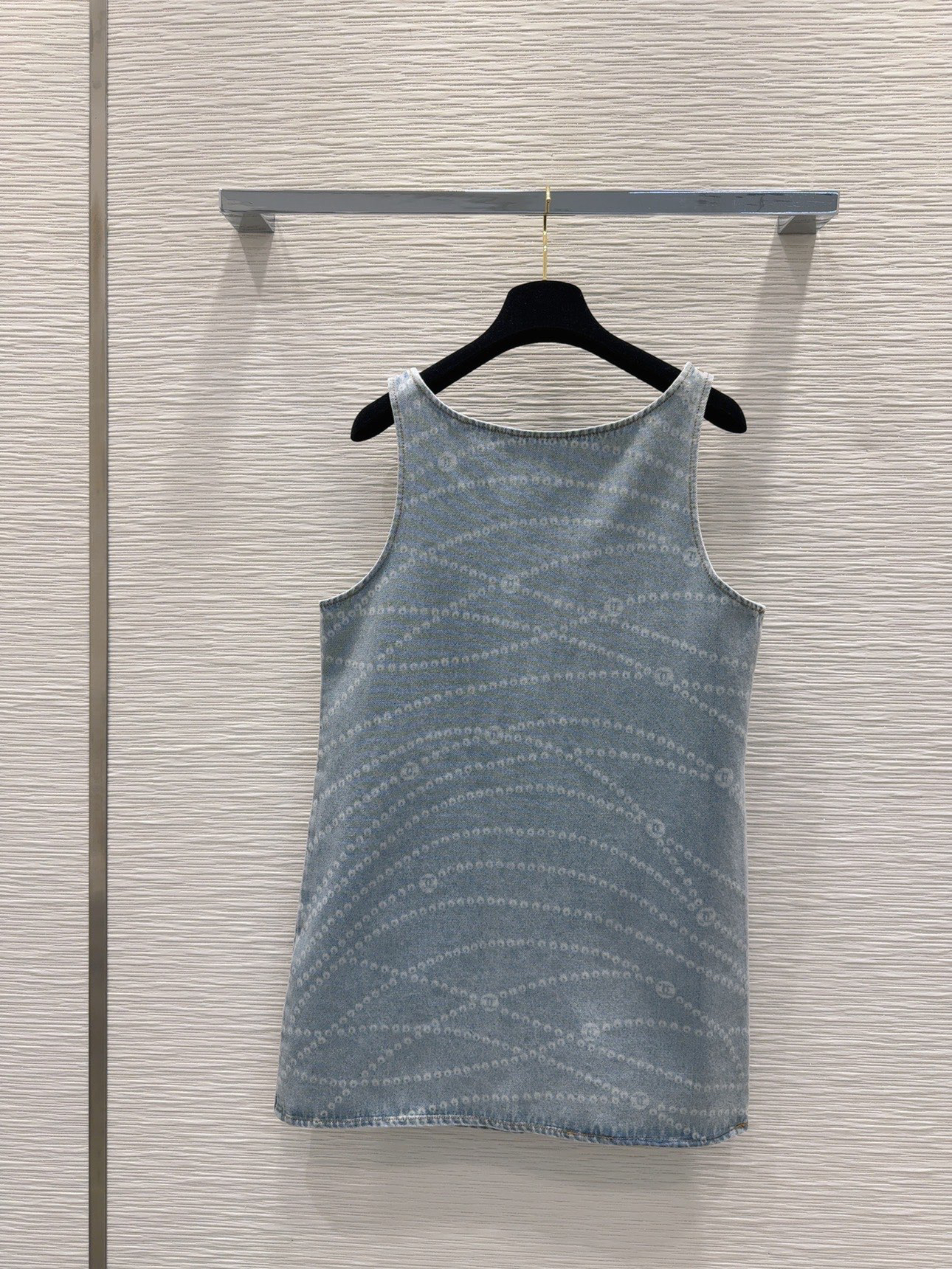 [TOP] CHANEL  Denim Vest Dress - Blue