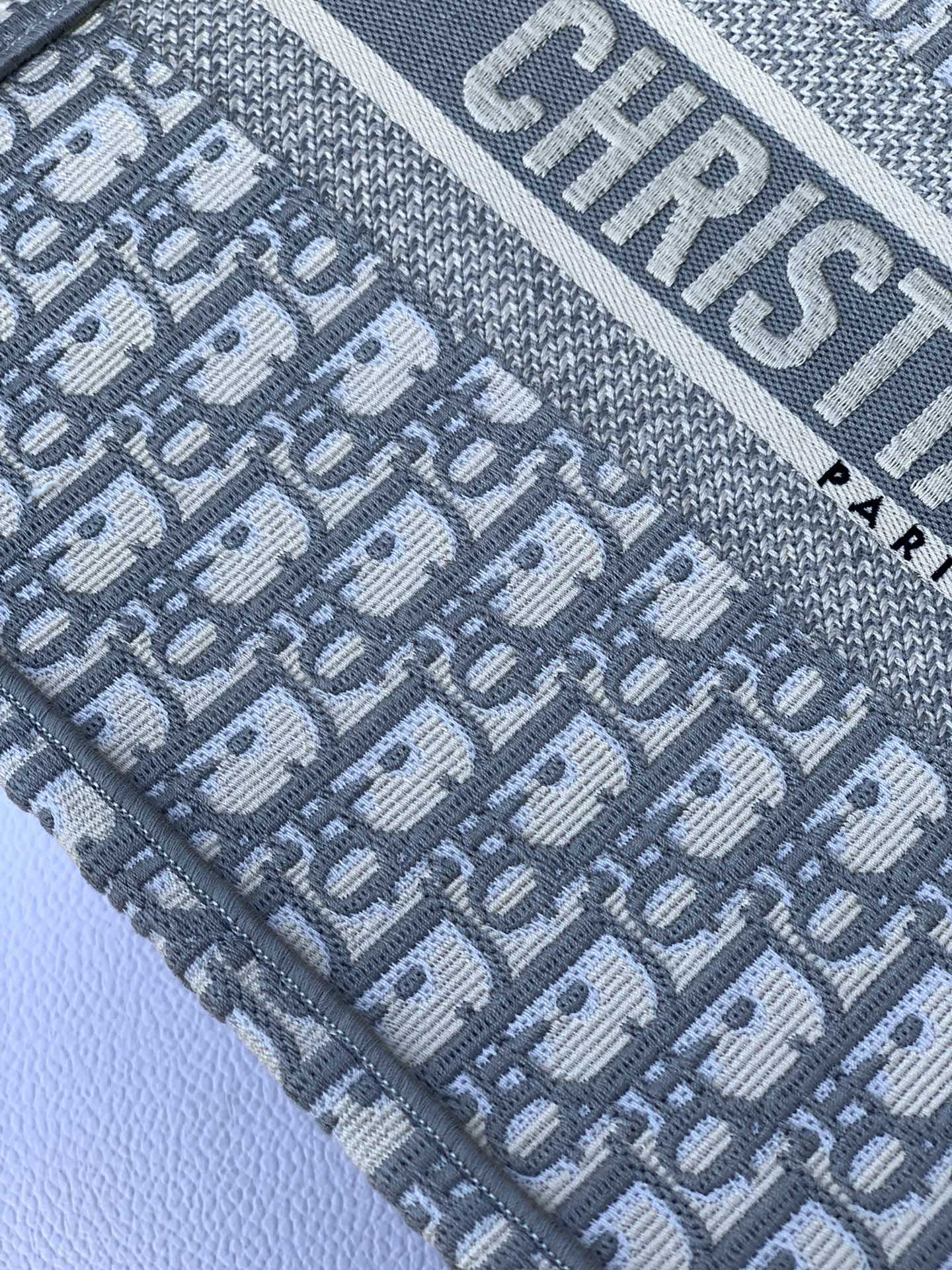 [TOP] Christian Dior Book Tote Bag 36.5x28x17.5cm - Gray