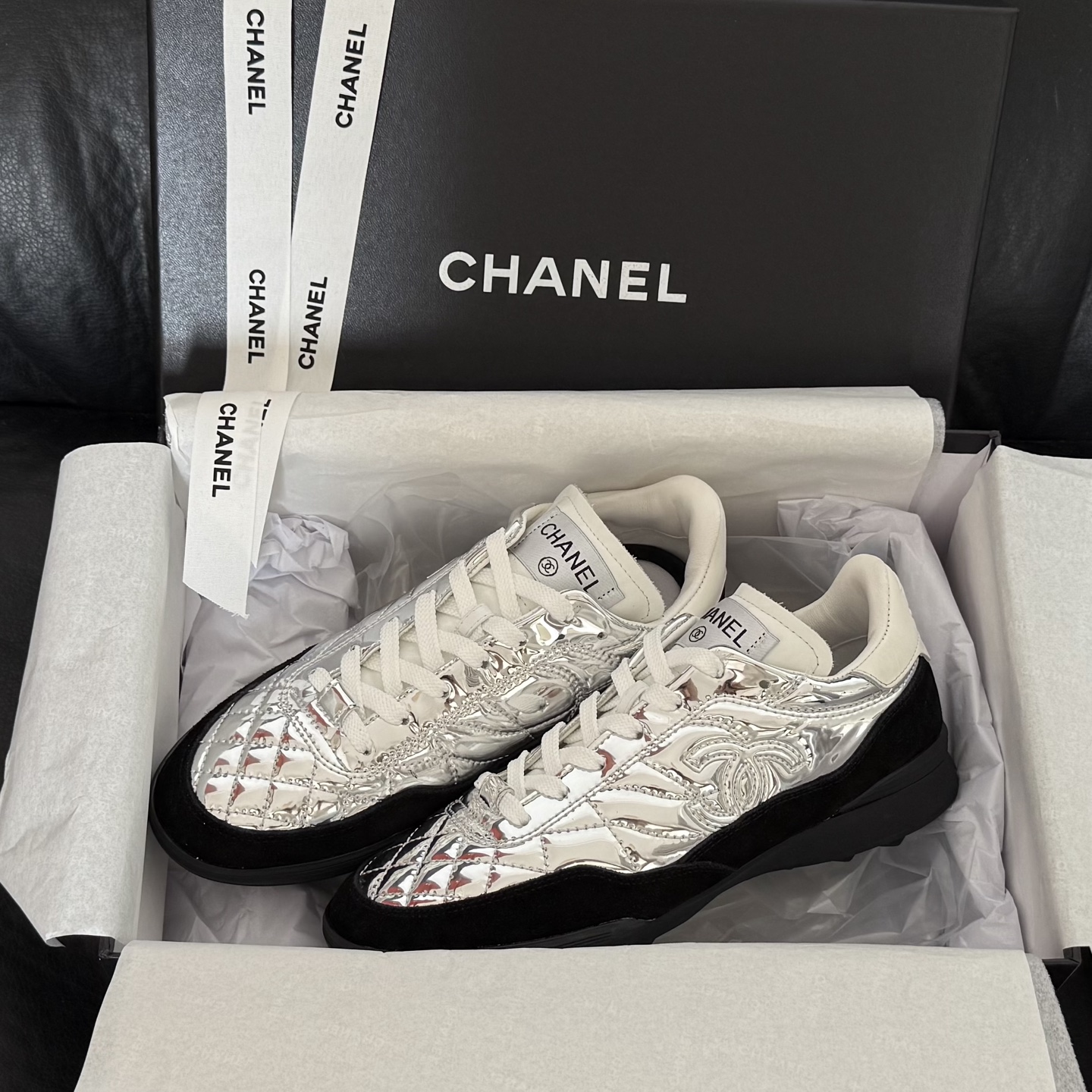 [TOP] CHANEL Sneakers - Sliver - 711 Luxury