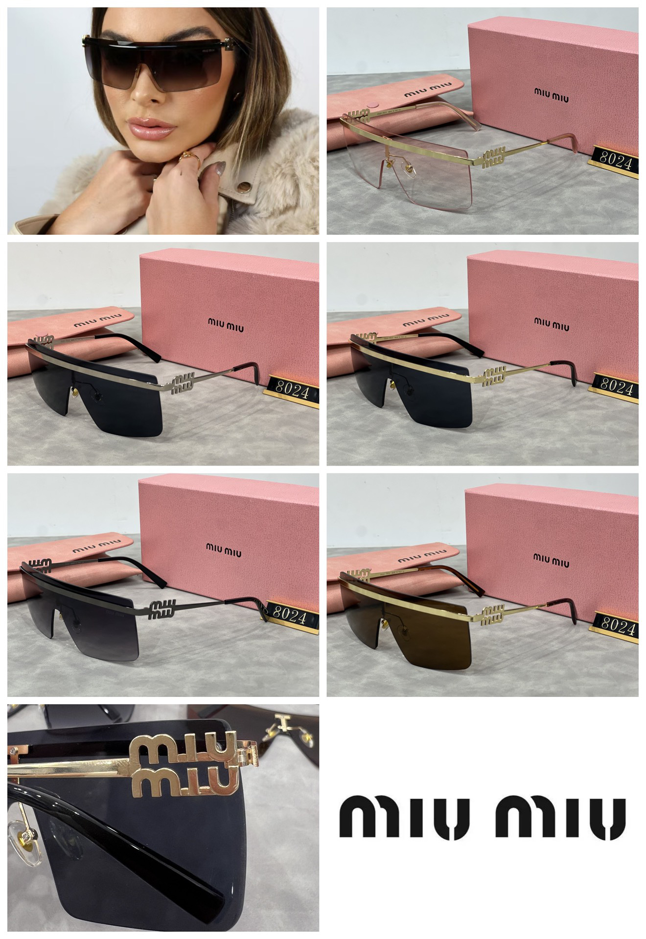 [TOP] Miu Miu Sunglasses - 5 Colors - 711 Luxury
