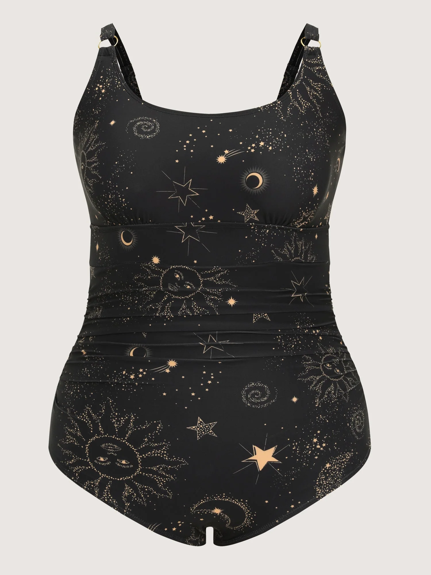 Sarong Set Star Print One-Piece Swimsuit