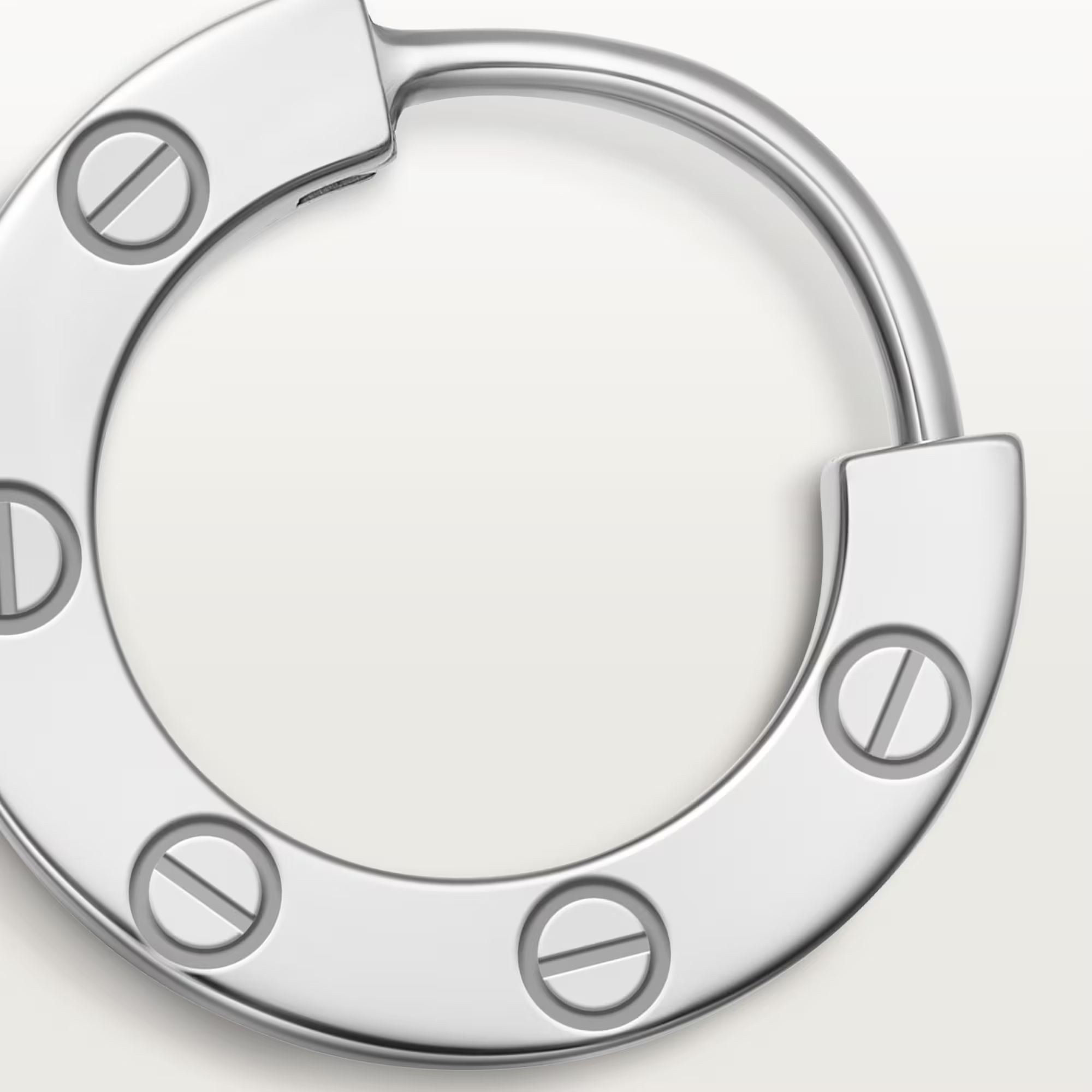 Carty Love Stardust Earrings, White Gold, Paved  Moissanite