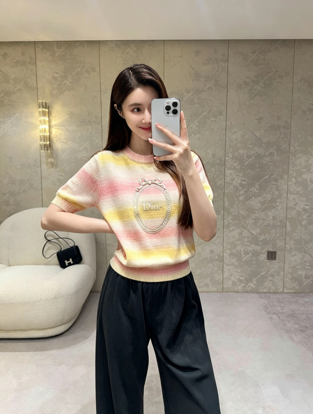 [TOP] Christian Dior Knit Top - Khaki - 711 Luxury